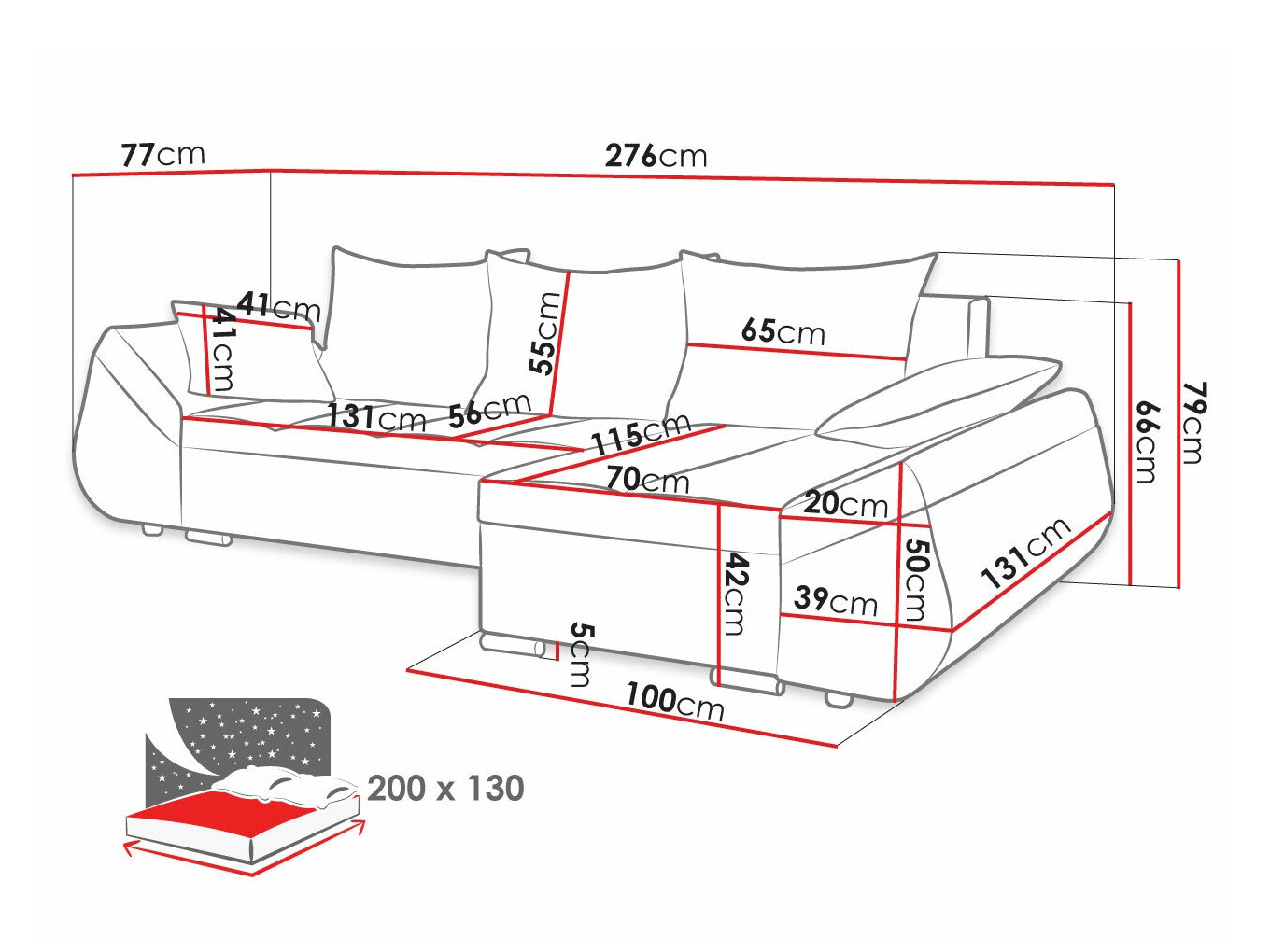 Sarokkanapé Memphis 111 (Tornado 84 + Tornado 83)