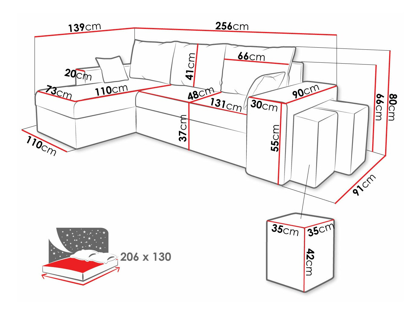 Sarokkanapé Memphis 124 (Mikrofaza 14 + Mikrofaza 15)