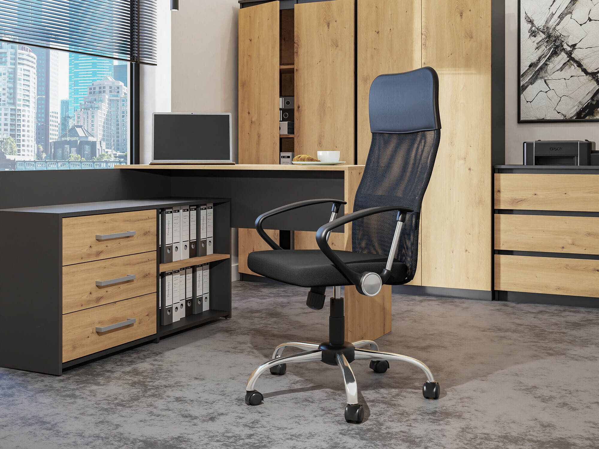 Irodai szék Mandeville 227 (Fekete)