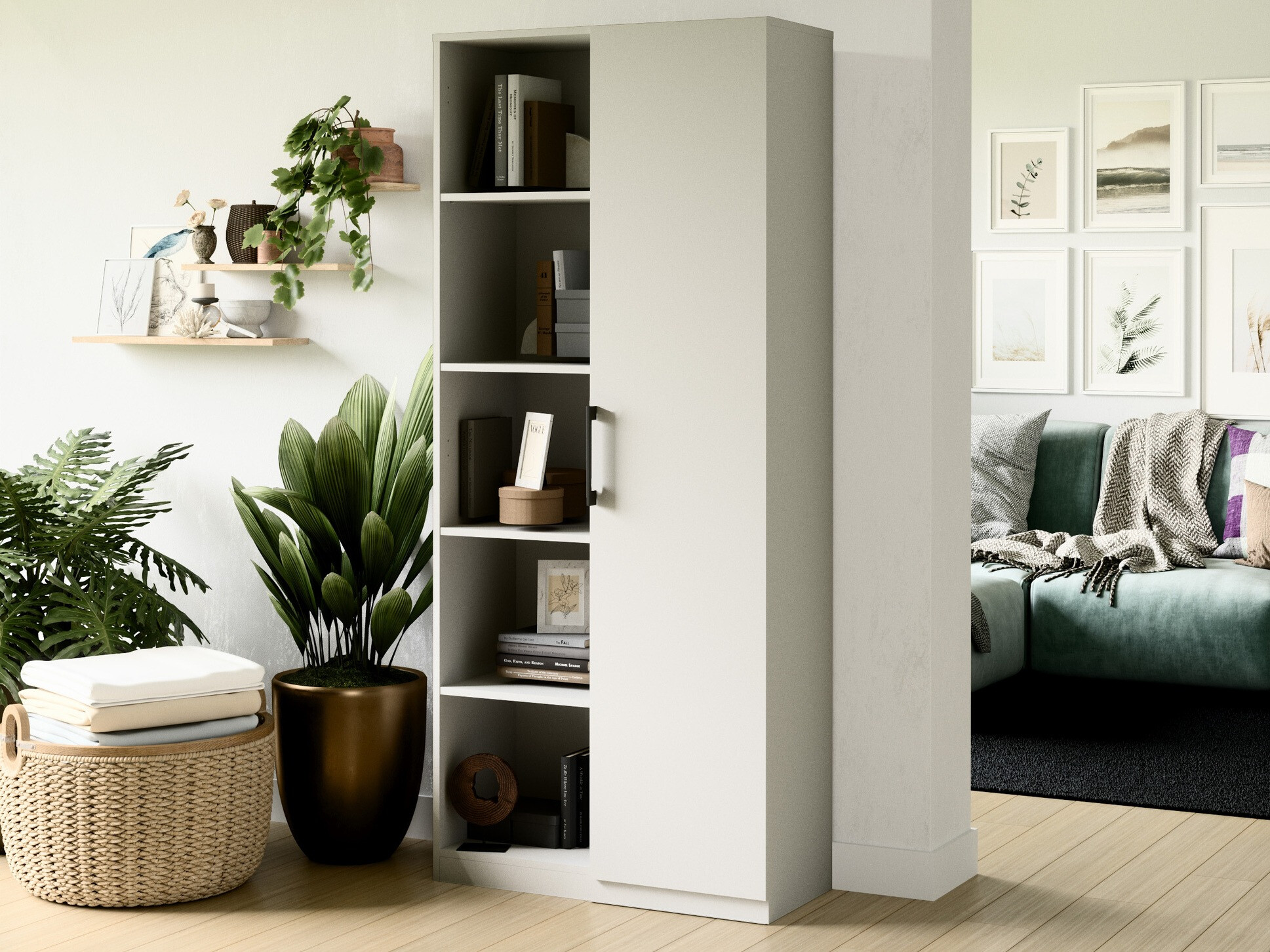 Könyvespolc Elbvelu 122 (Fehér)