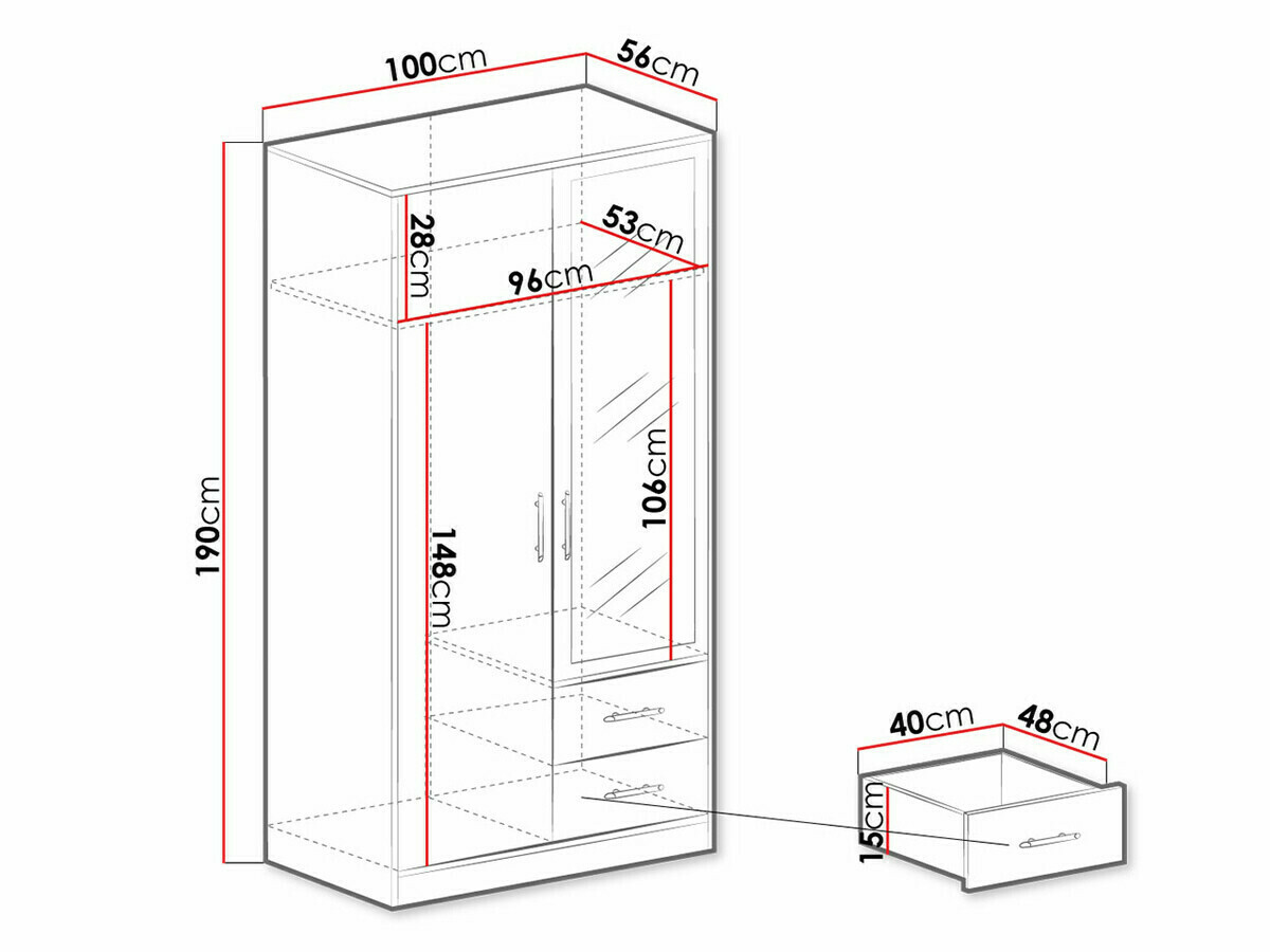 Gardróbszekrény Cavmero 104 (Artisan tölgy)