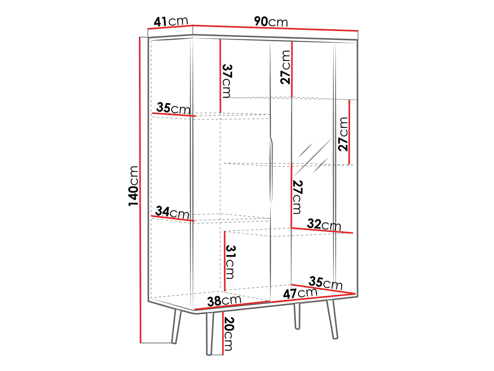 Könyvespolc Livetre 103