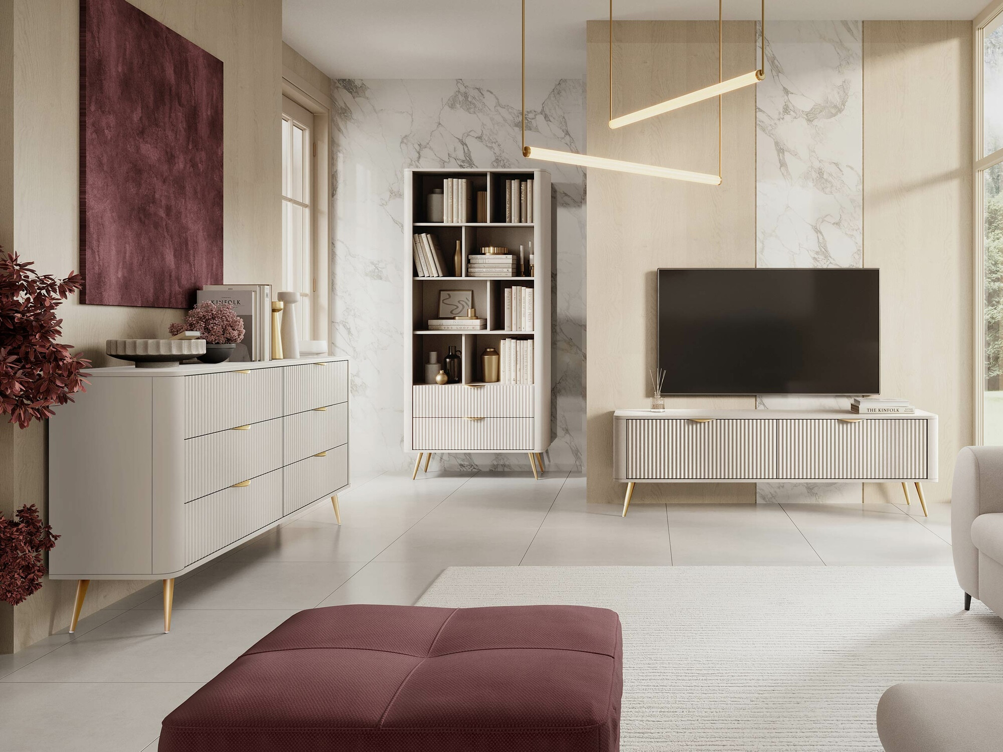 Komód Lectum II (Bézs)