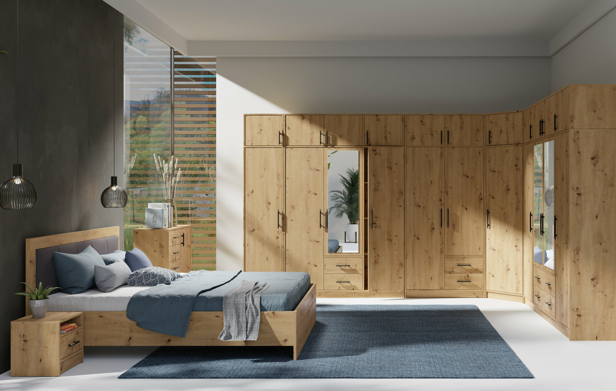 Sarokszekrény Cavmero 106 (Artisan tölgy)