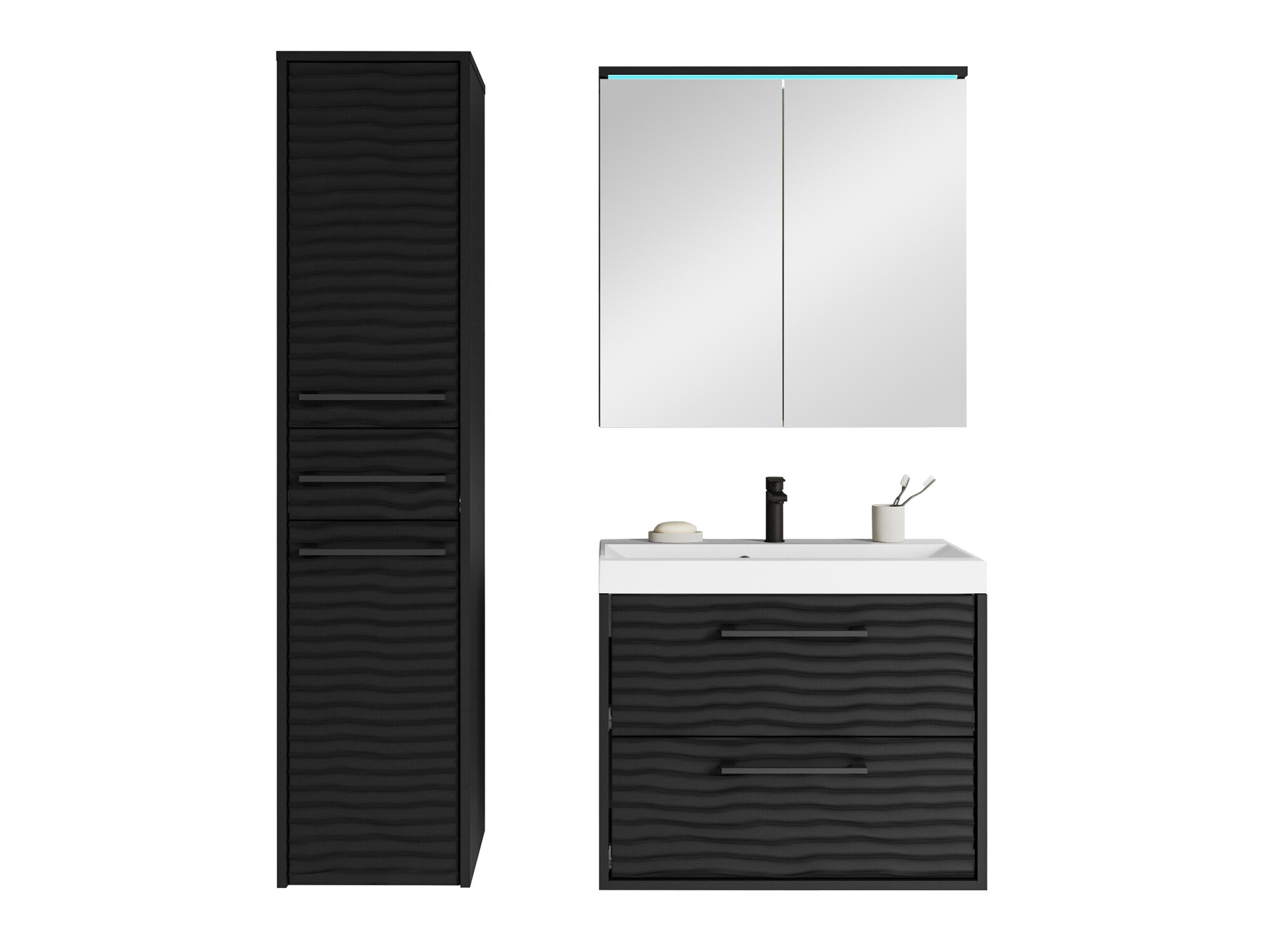 Fürdőszobai garnitúra Sarasota 173 (Grafit)
