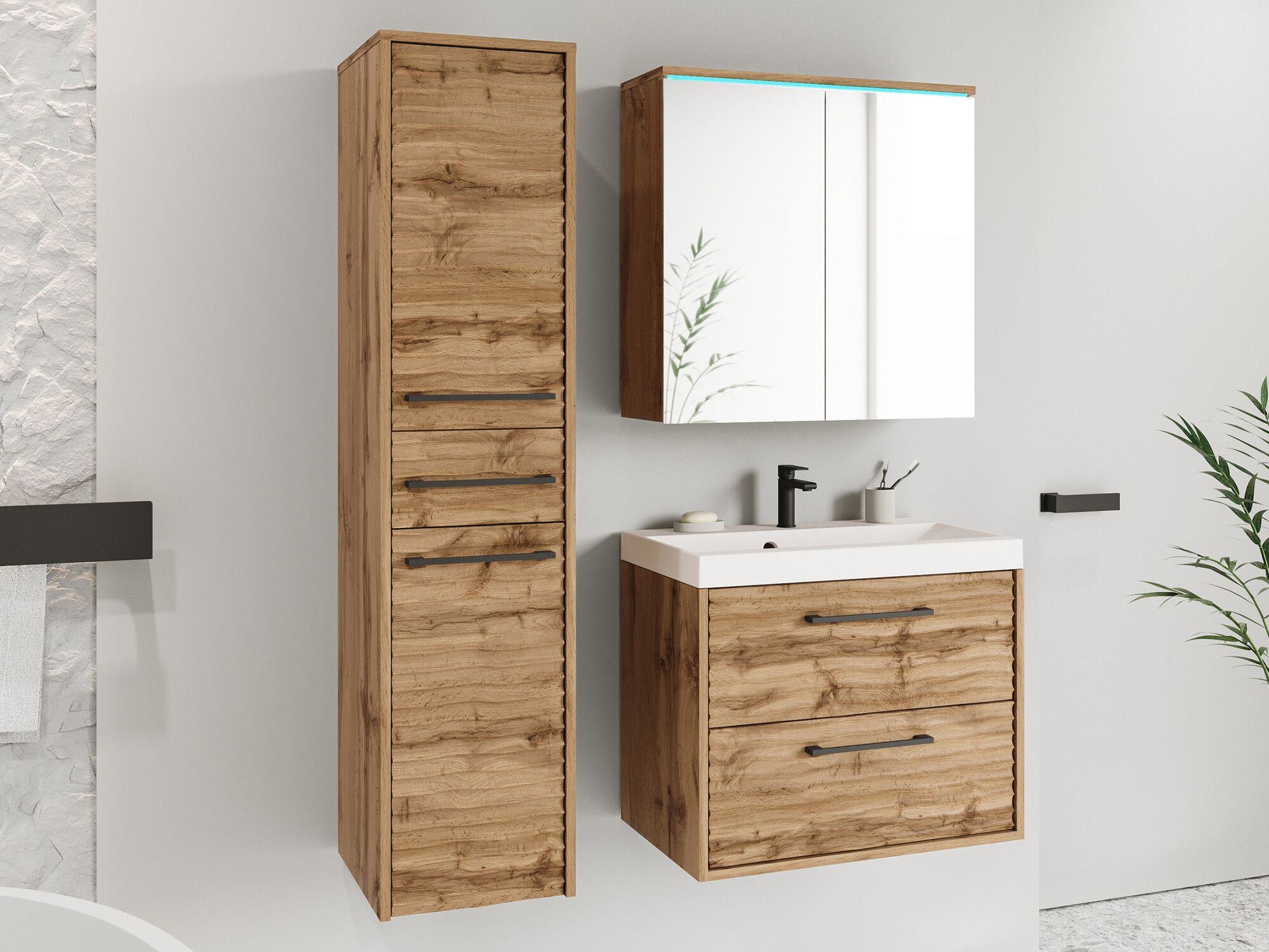 Fürdőszobai garnitúra Sarasota 173 (Wotan tölgy)