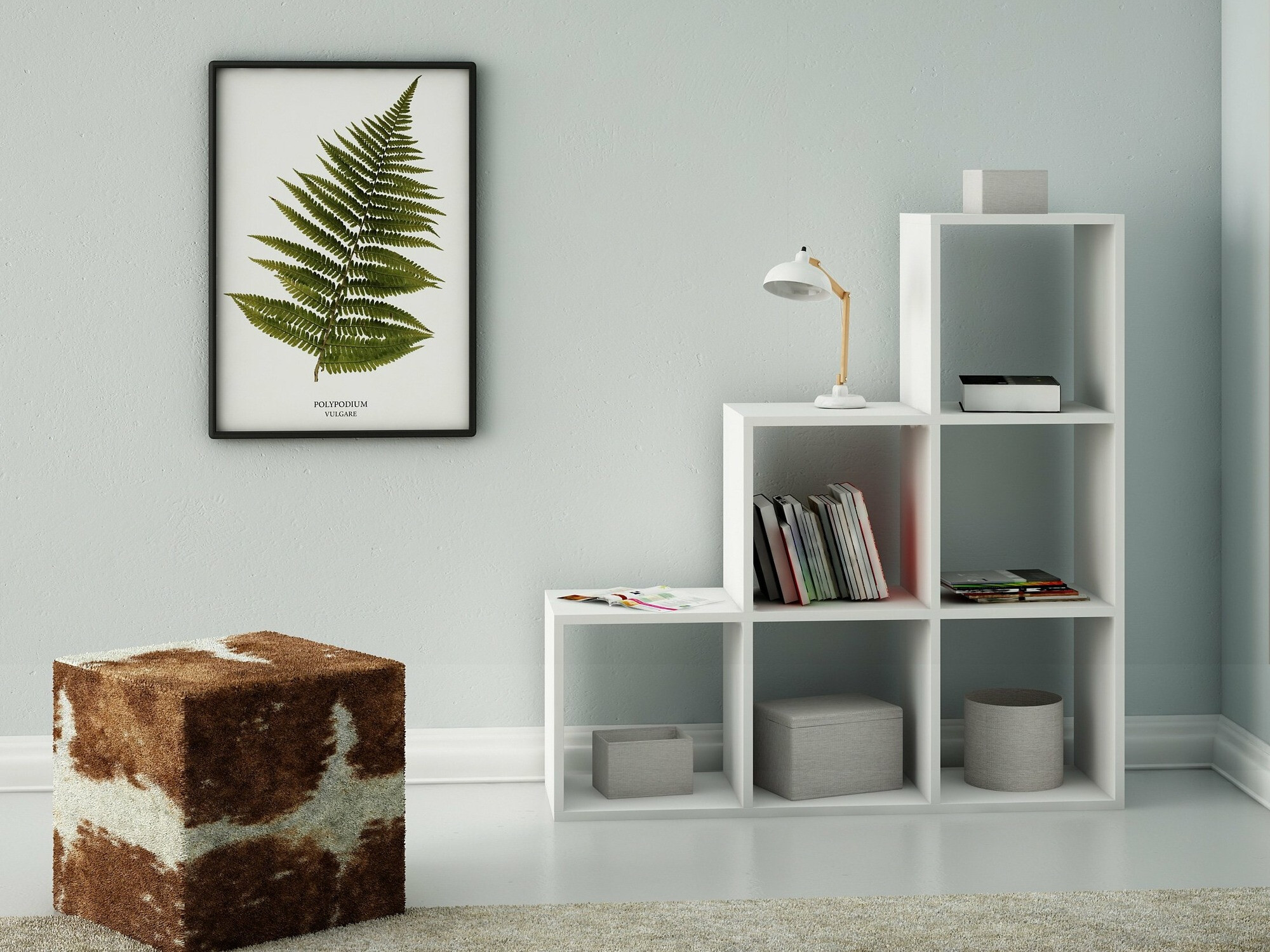 Könyvespolc Mandeville 232 (Fehér)