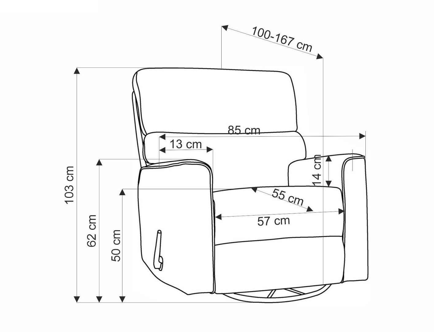 Relax fotelágy Houston 1669 (Bézs)