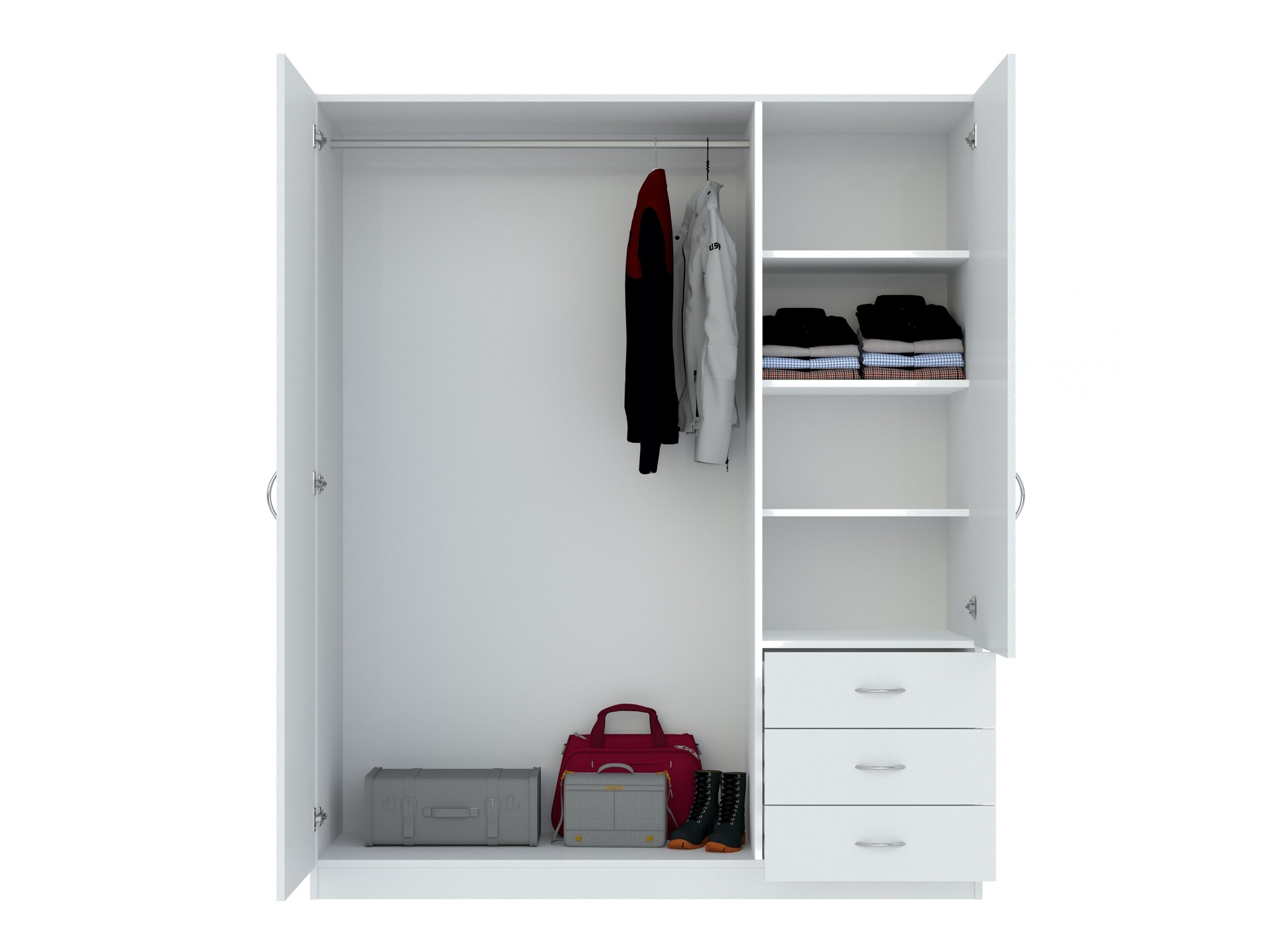 Gardróbszekrény Bristol 199 (Fehér)