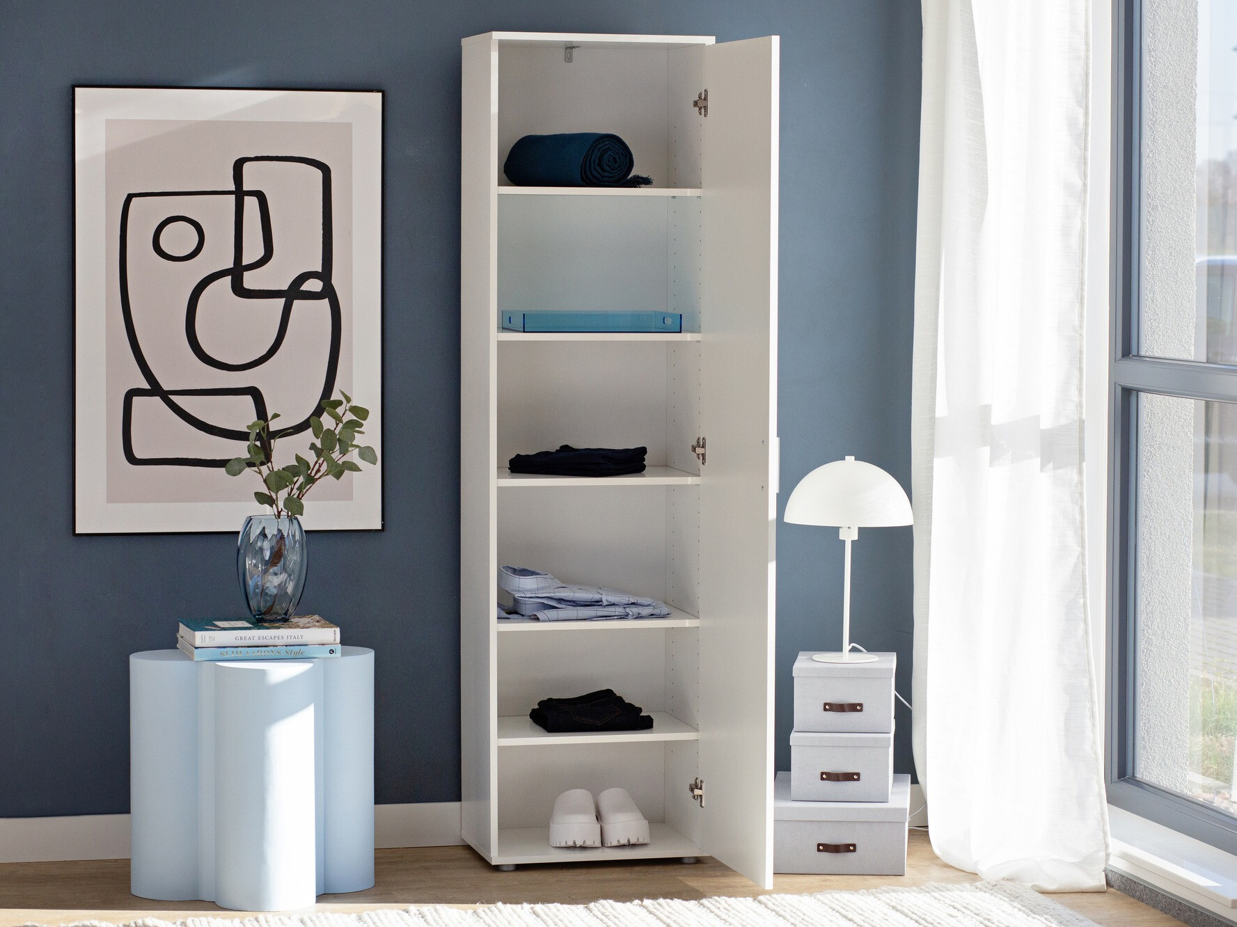 Könyvespolc Bristol 200 (Fehér)