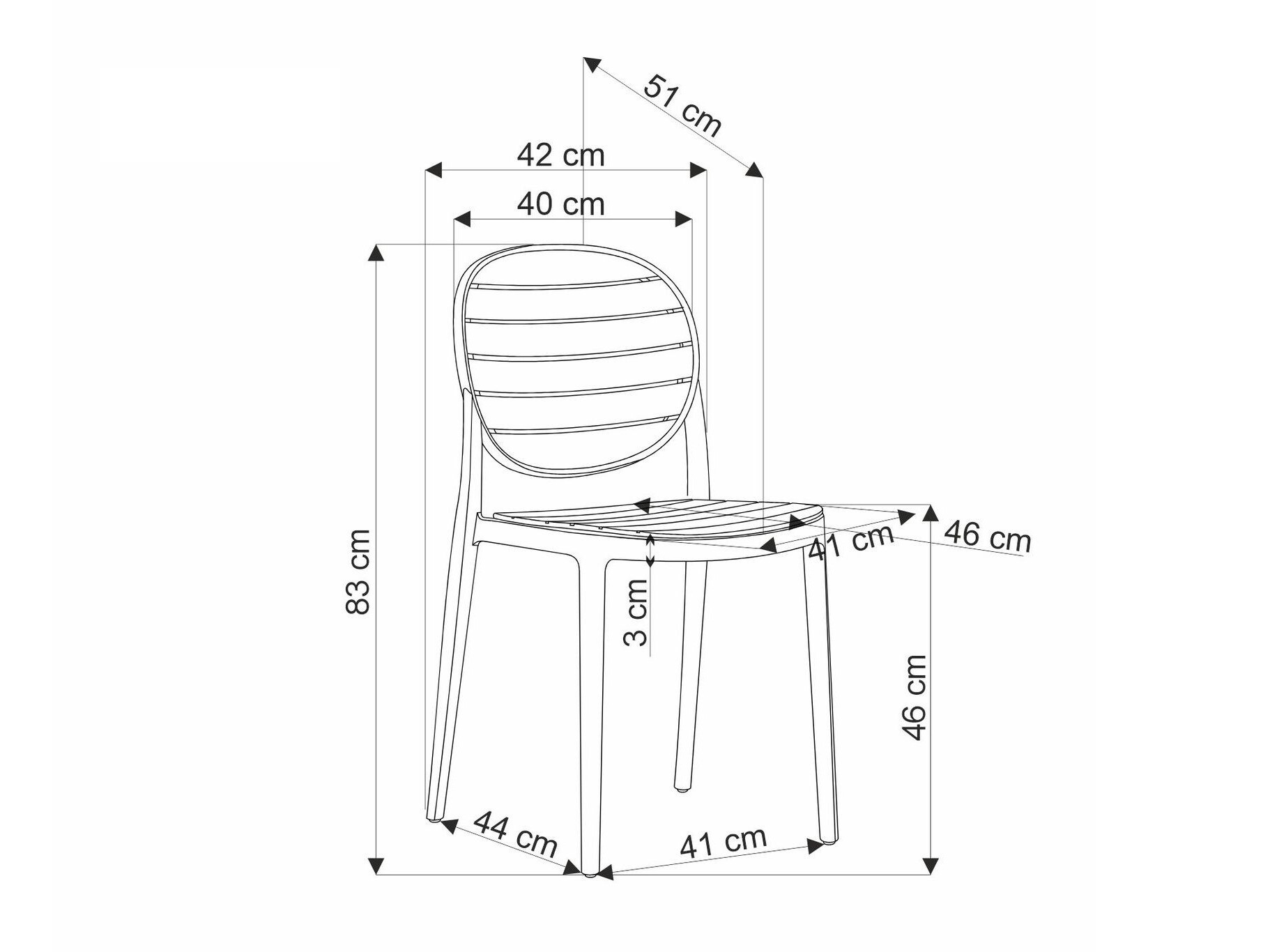 Szék Houston 1670 (Világosbarna + Fekete)