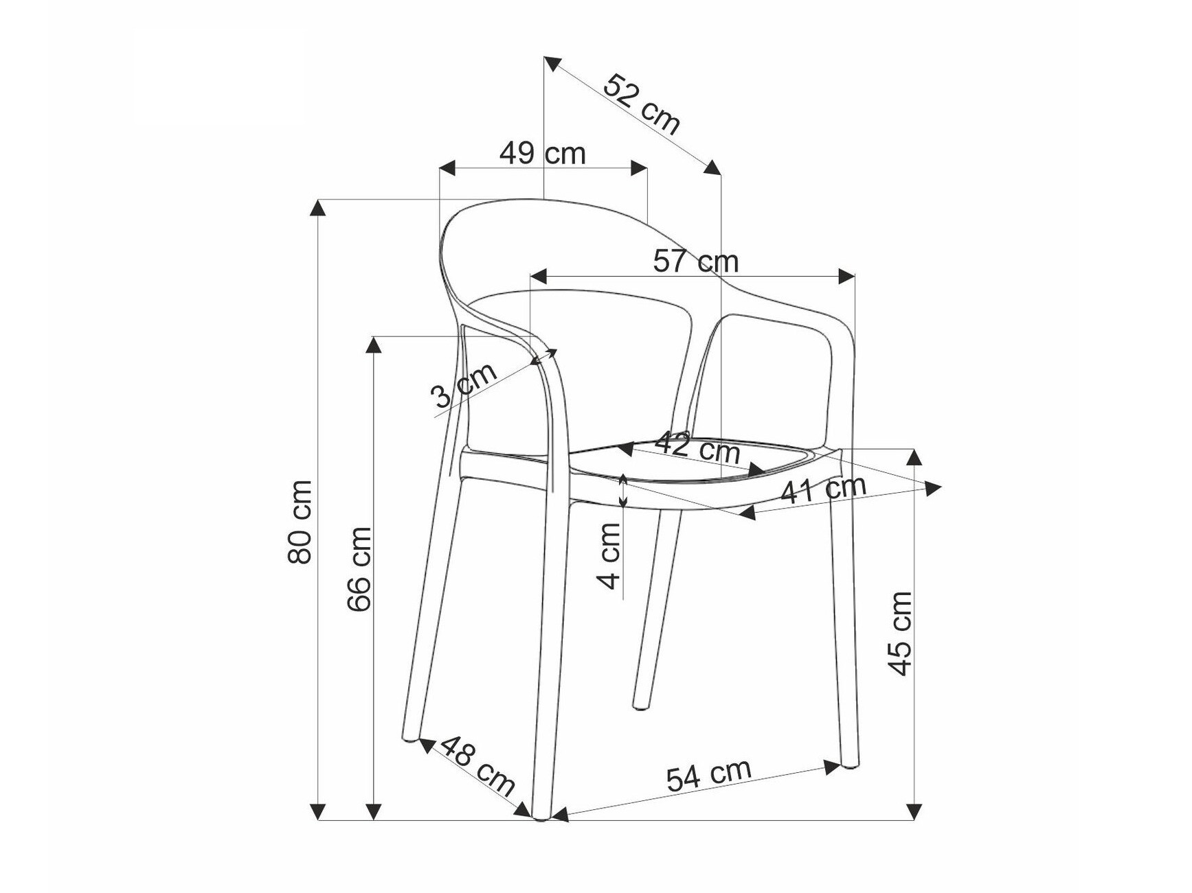 Szék Houston 1673 (Fekete + Világosbarna)