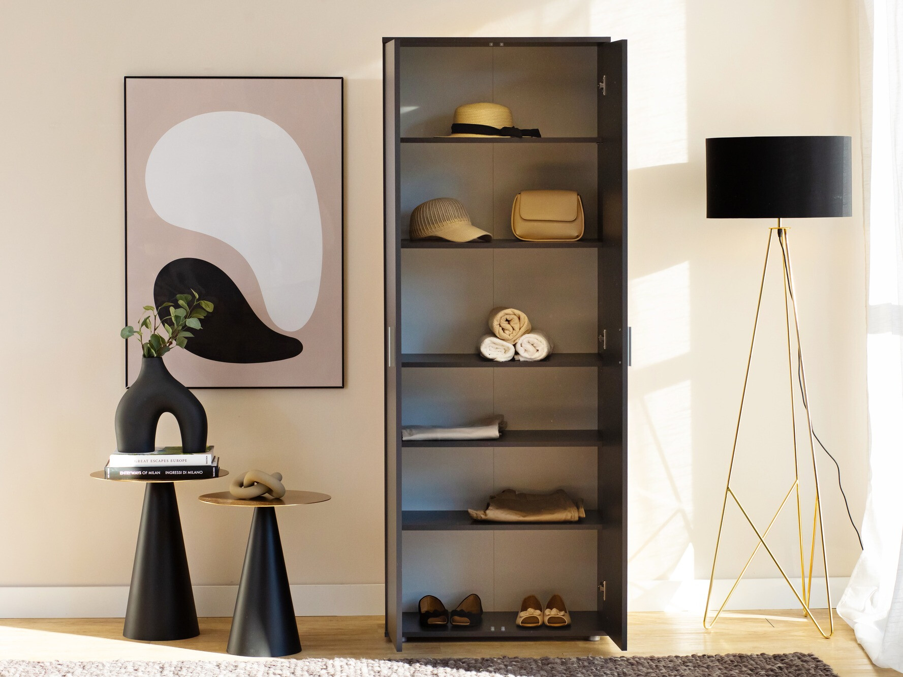 Könyvespolc Bristol 201 (Antracit)