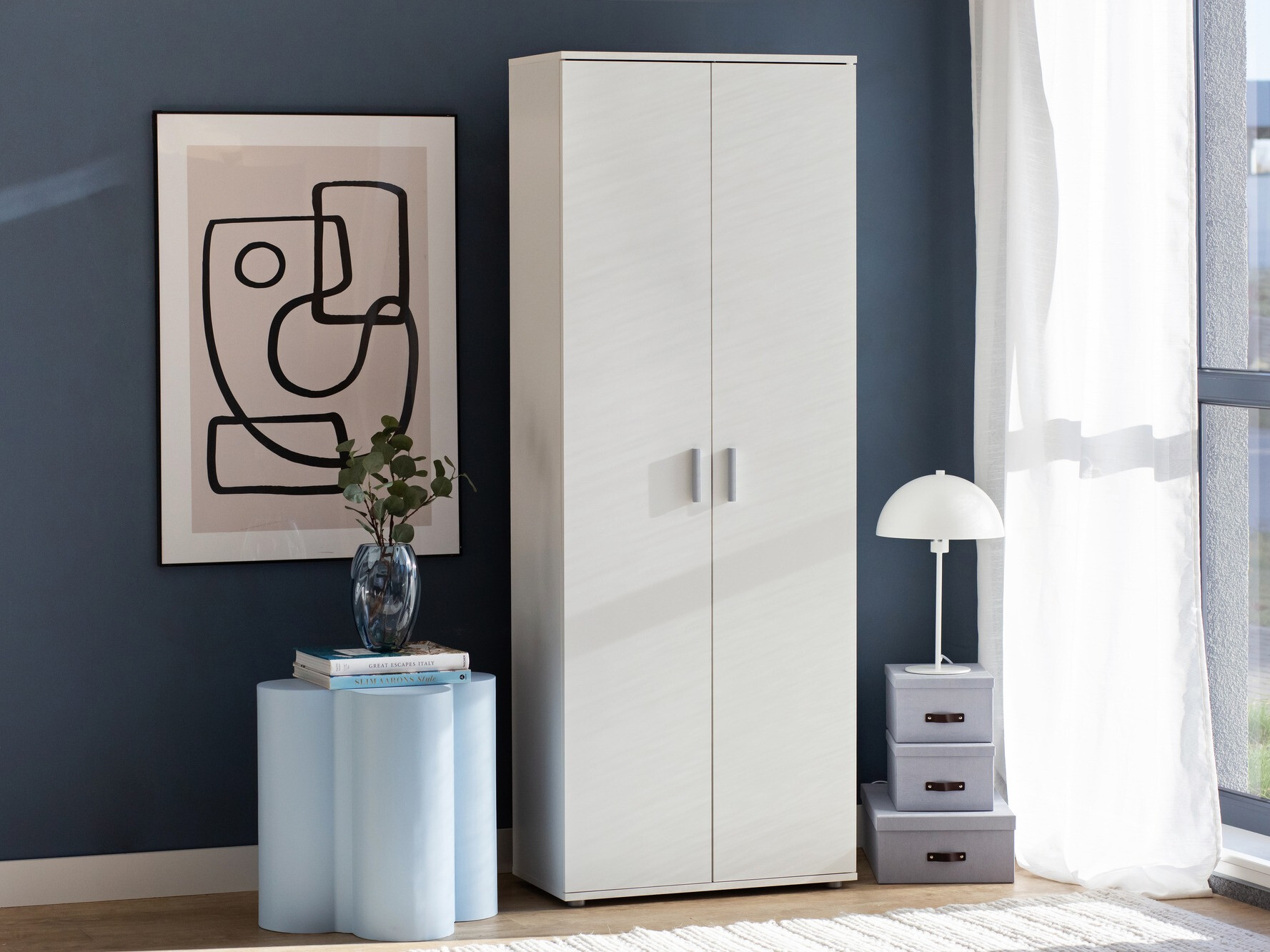 Könyvespolc Bristol 201 (Fehér)