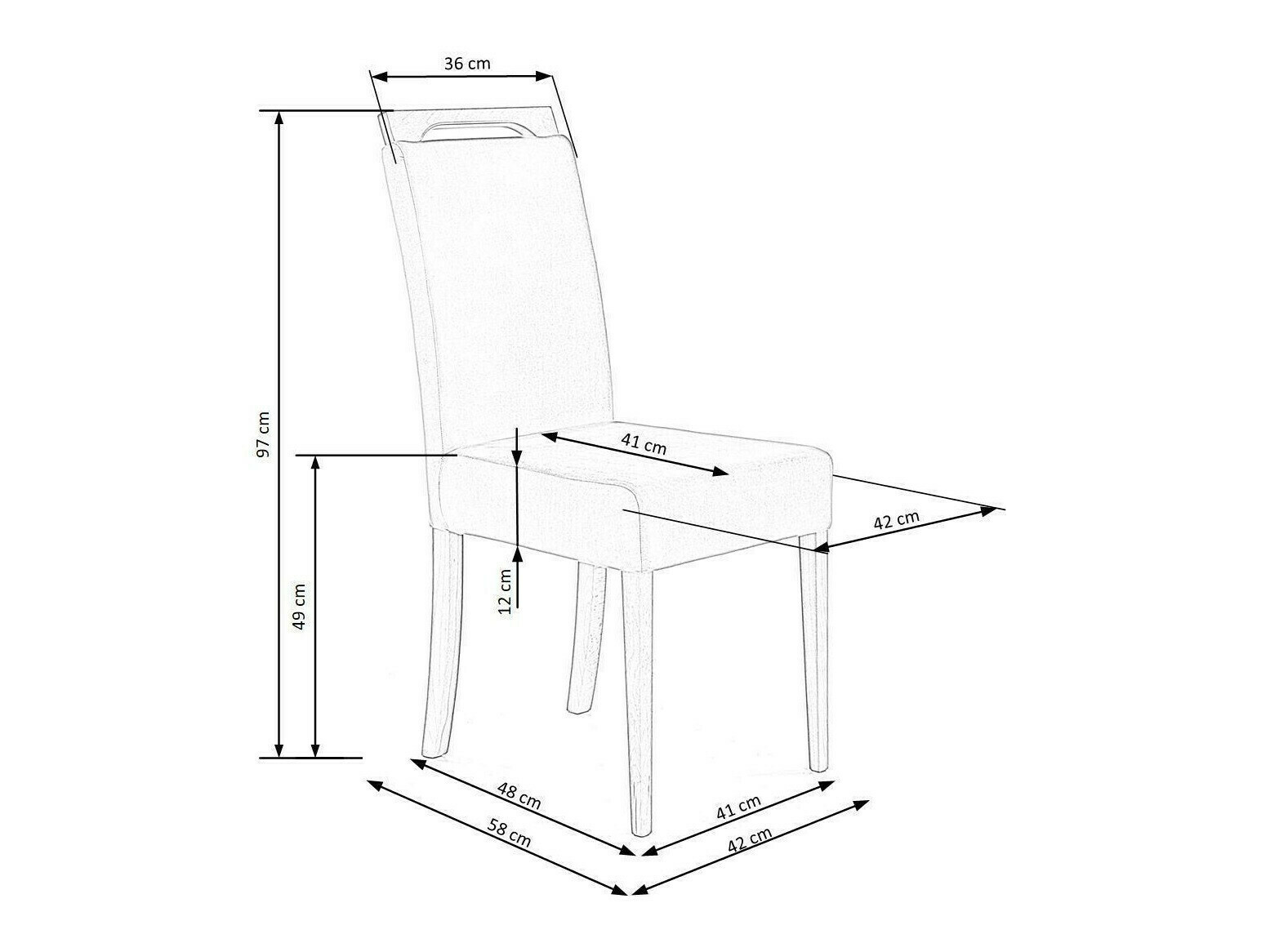 Szék Houston 1055 (Sötétkék + Fekete)