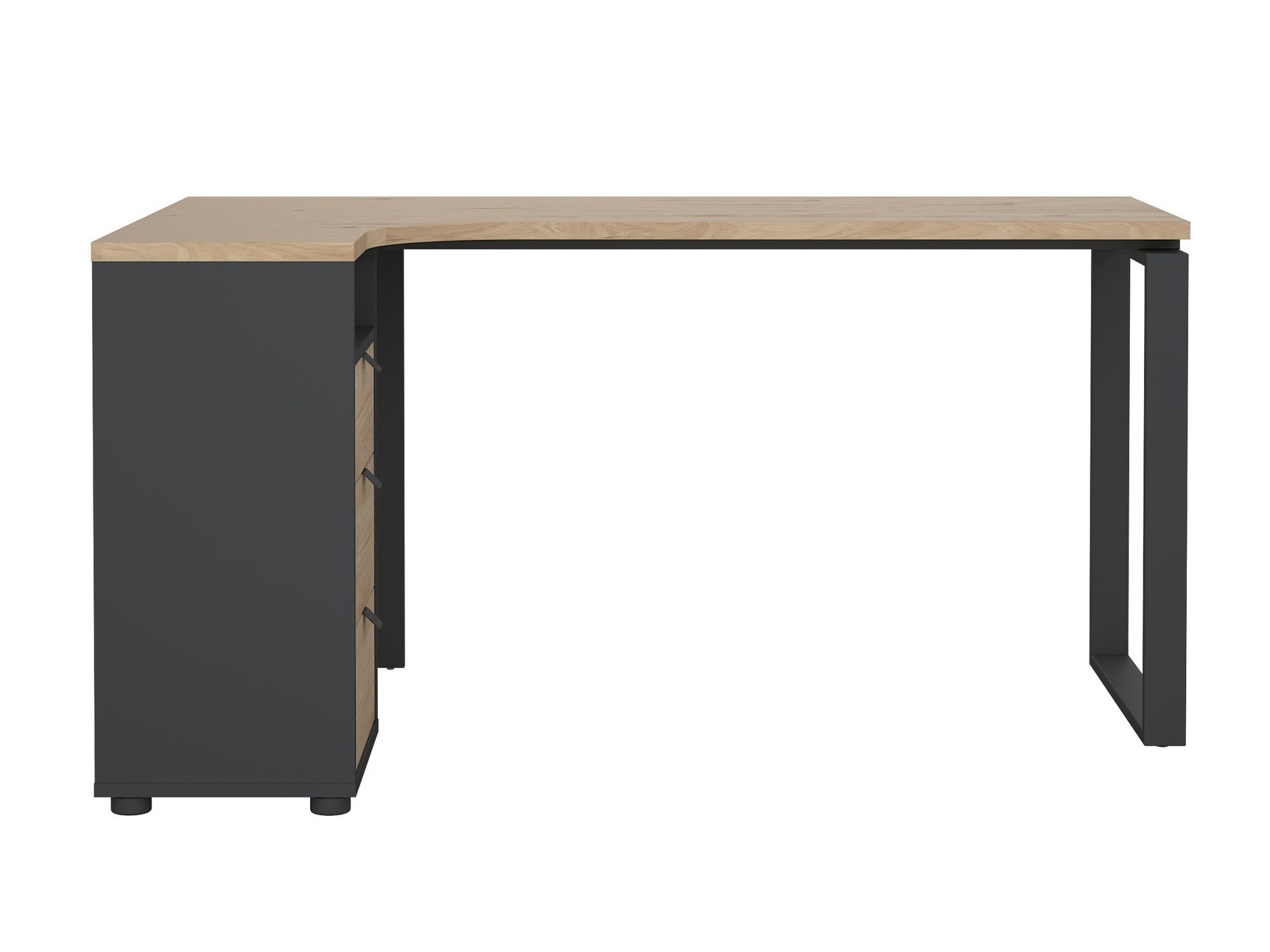 Sarok íróasztal Tustin AA112 (Szürke + Hickory tölgy)