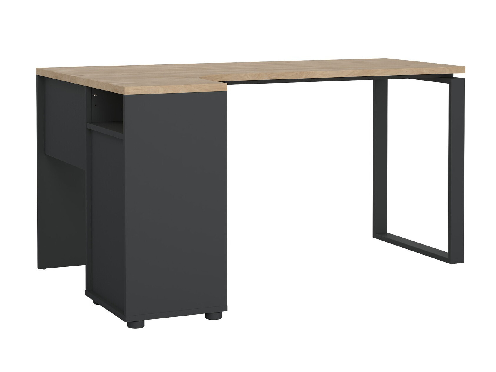 Sarok íróasztal Tustin AA112 (Szürke + Hickory tölgy)