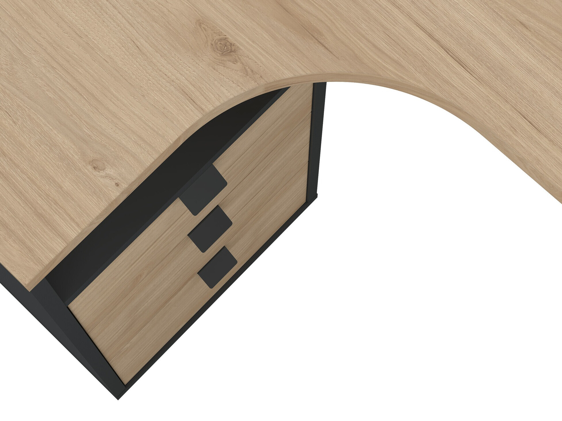 Sarok íróasztal Tustin AA112 (Szürke + Hickory tölgy)