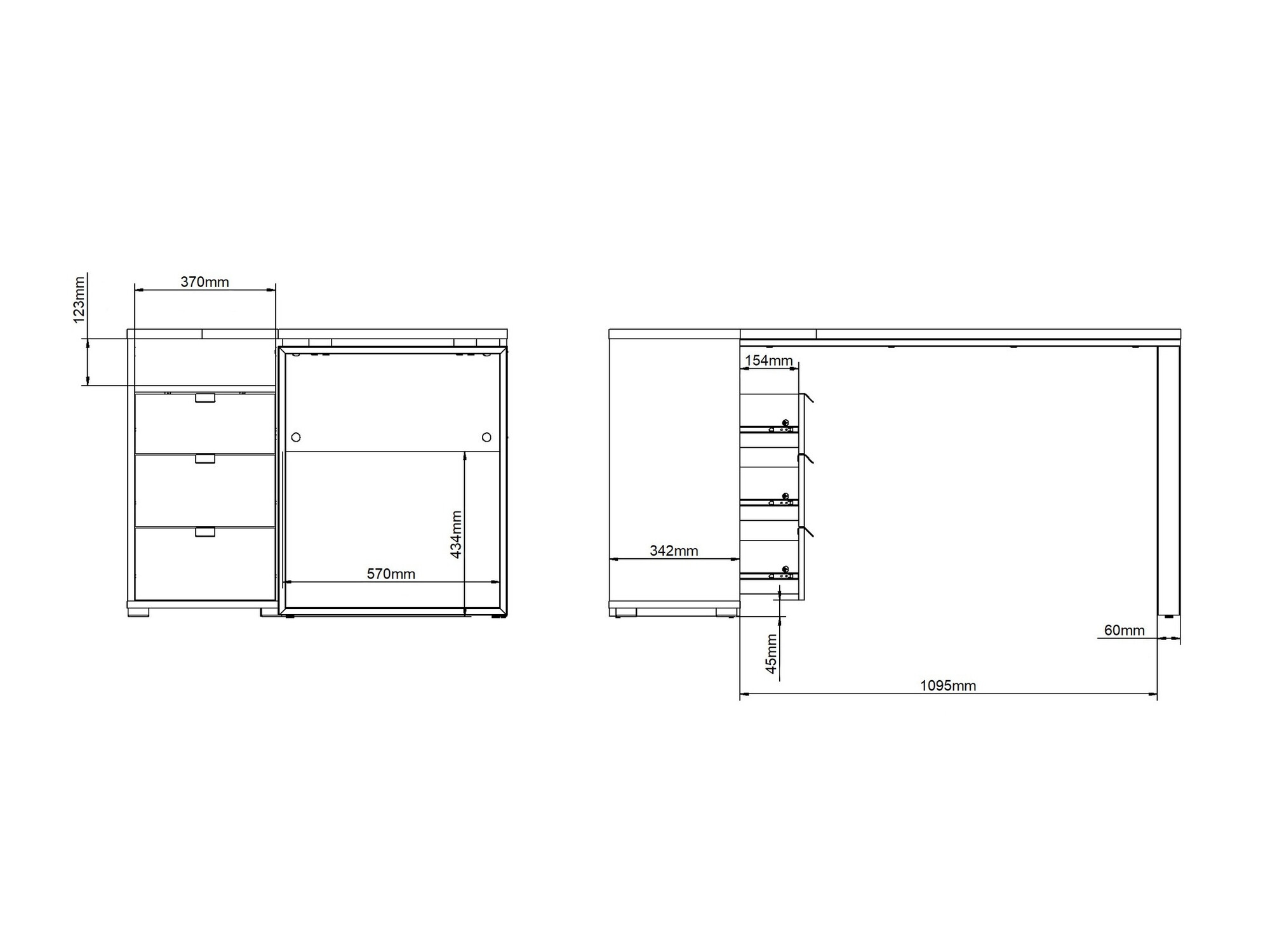 Sarok íróasztal Tustin AA112 (Szürke + Hickory tölgy)