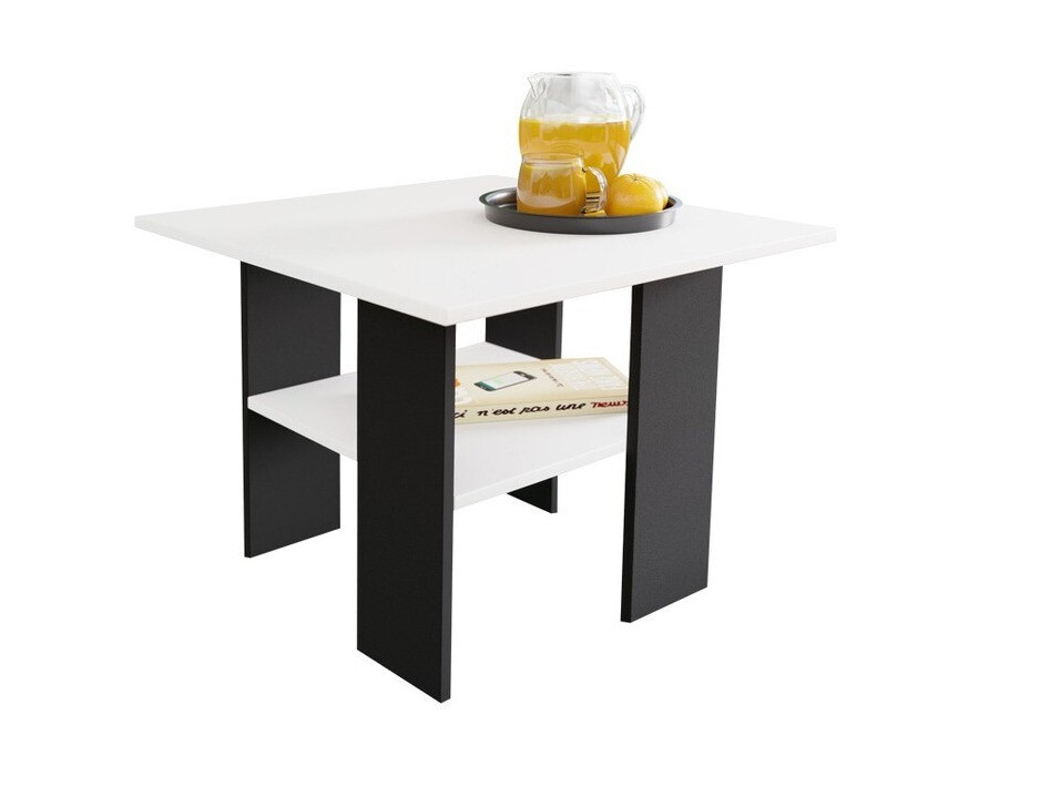 Dohányzóasztal Reading 102 (Fekete + Fehér)