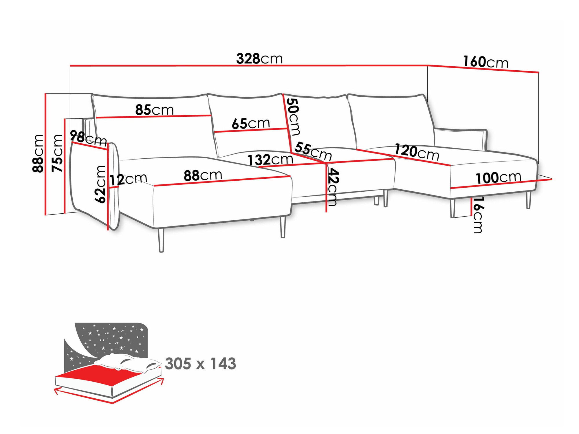 Sarokkanapé Columbus 223 (Velo 636)