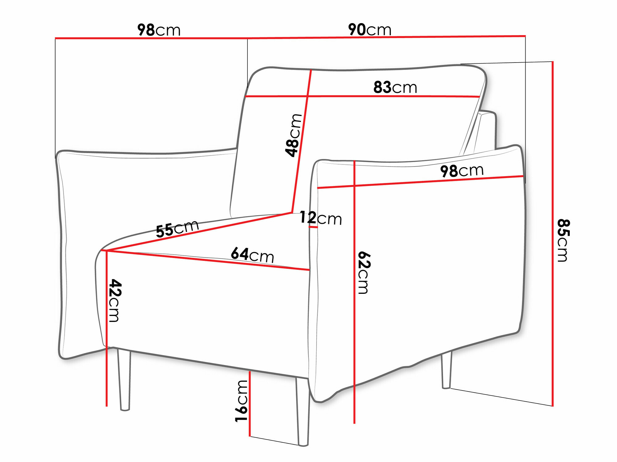 Fotel Columbus 225 (Velo 626)