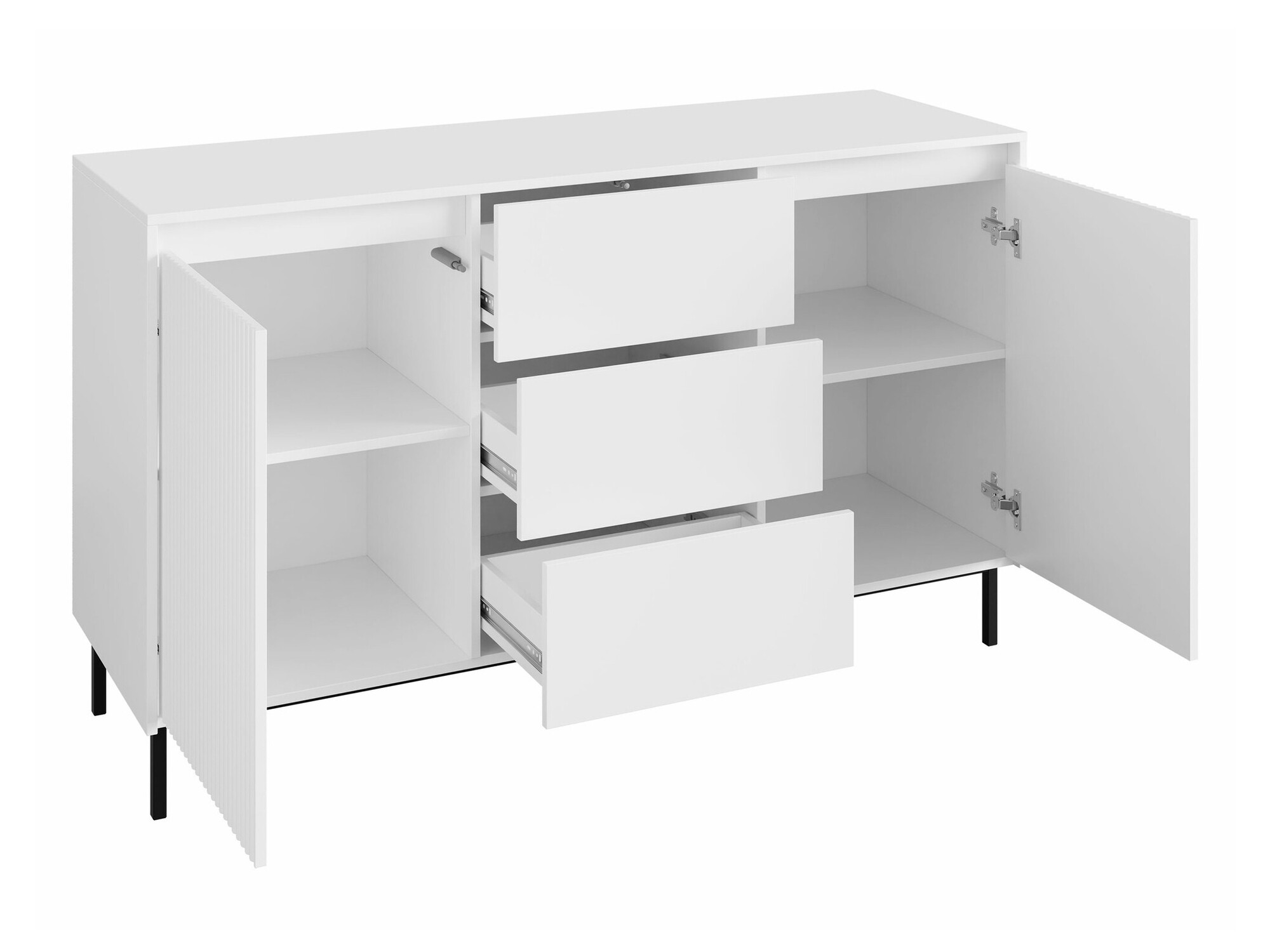 Komód Comfivo Delruva I (Fekete)