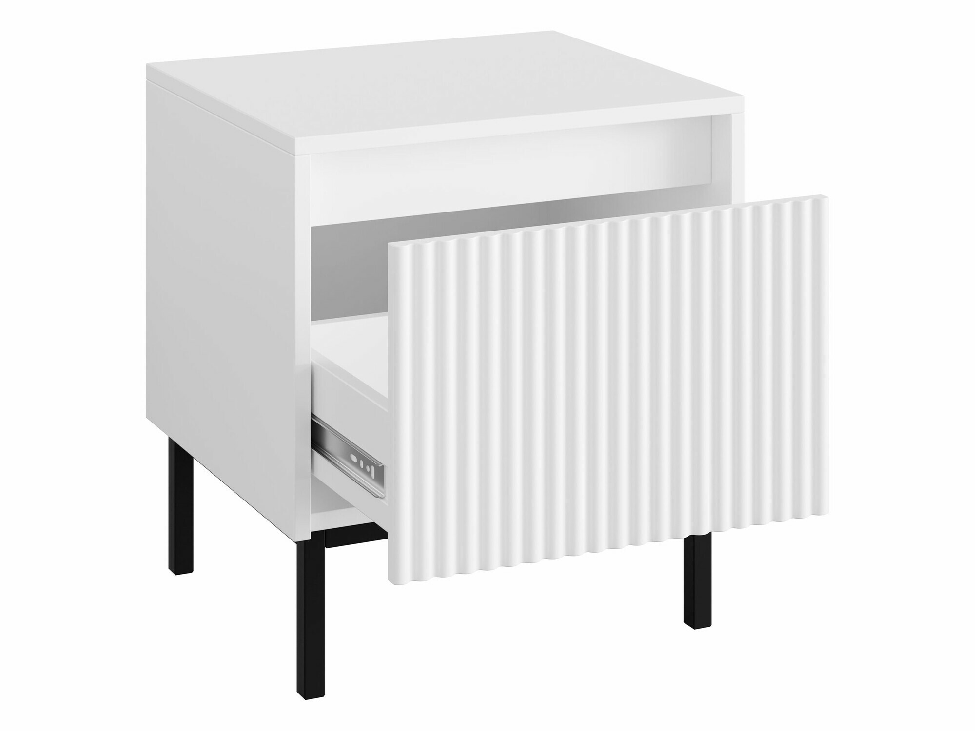 Éjjeliszekrény Comfivo Delruva 105 (Fehér)