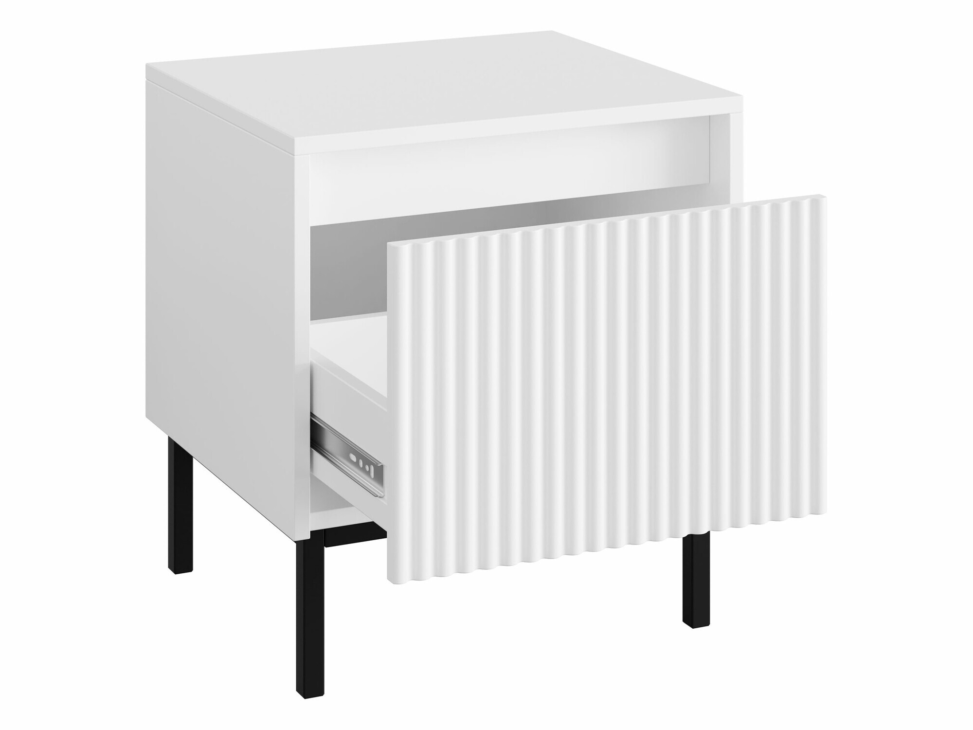 Éjjeliszekrény Comfivo Delruva (Fekete)