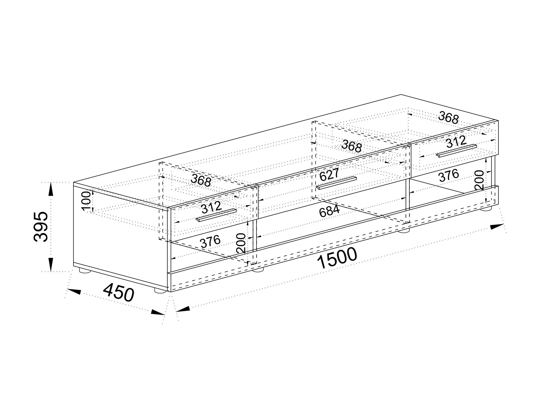 TV-állvány Melelbo 108