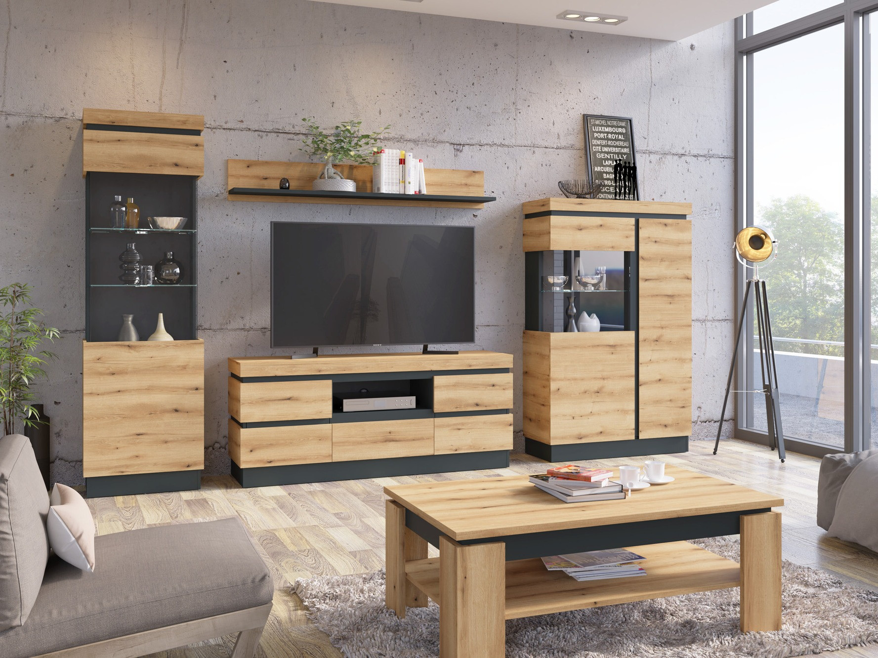 Könyvespolc Enocira 100