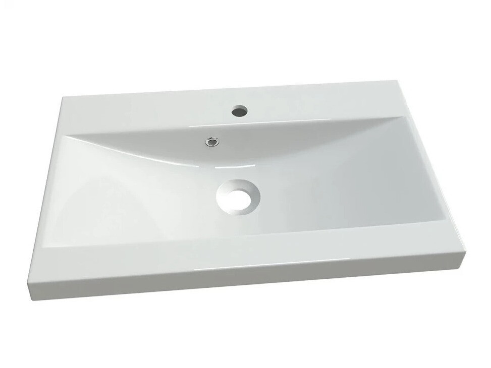 Fürdőszoba garnitúra Sarasota 140 (Fényes fehér + Wotan tölgy)