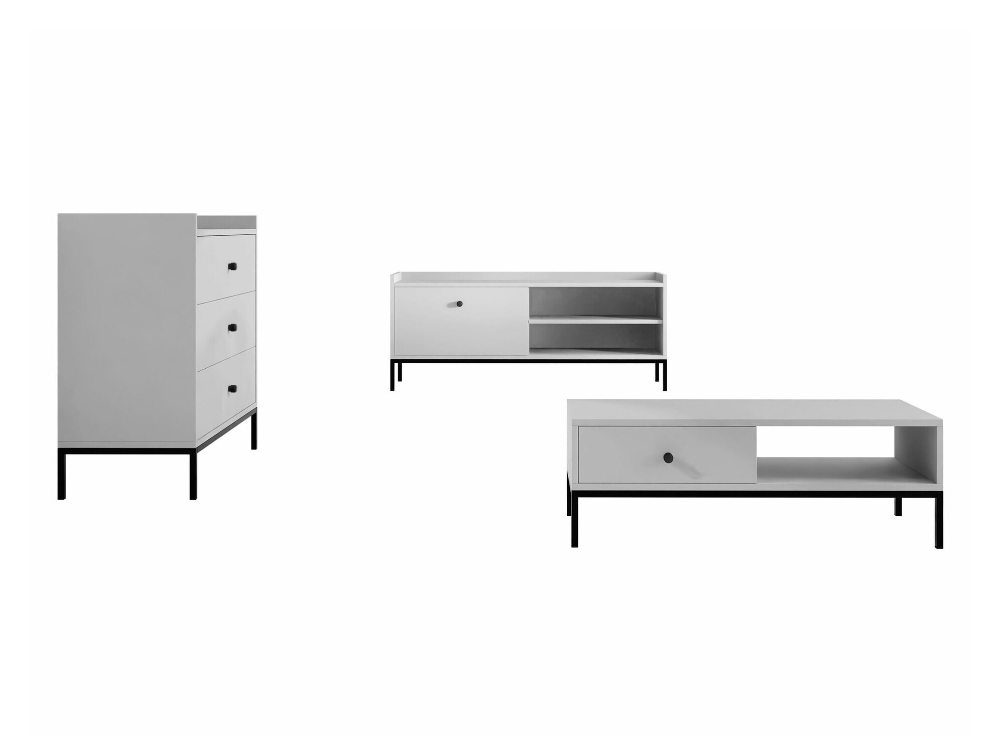 Nappali szett Comfivo Etmore 108 (Fehér)