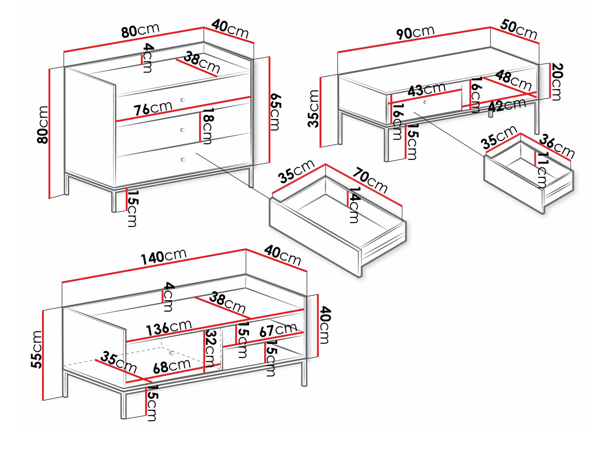 Nappali szett Comfivo Etmore 108 (Fehér)
