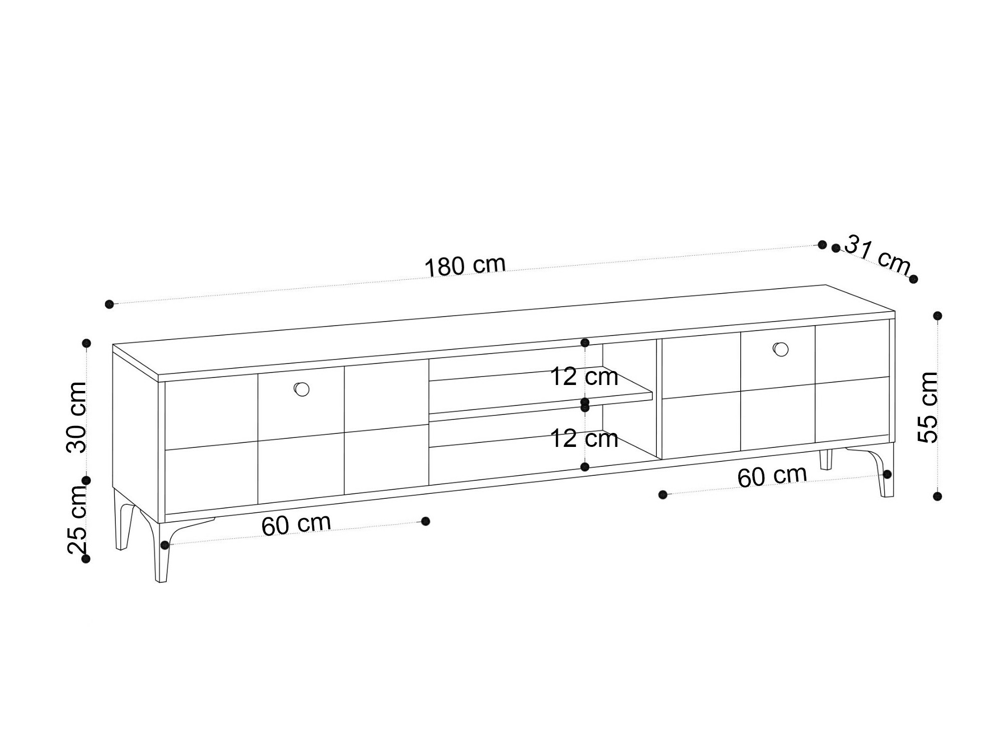 TV-állvány Sonliro 126