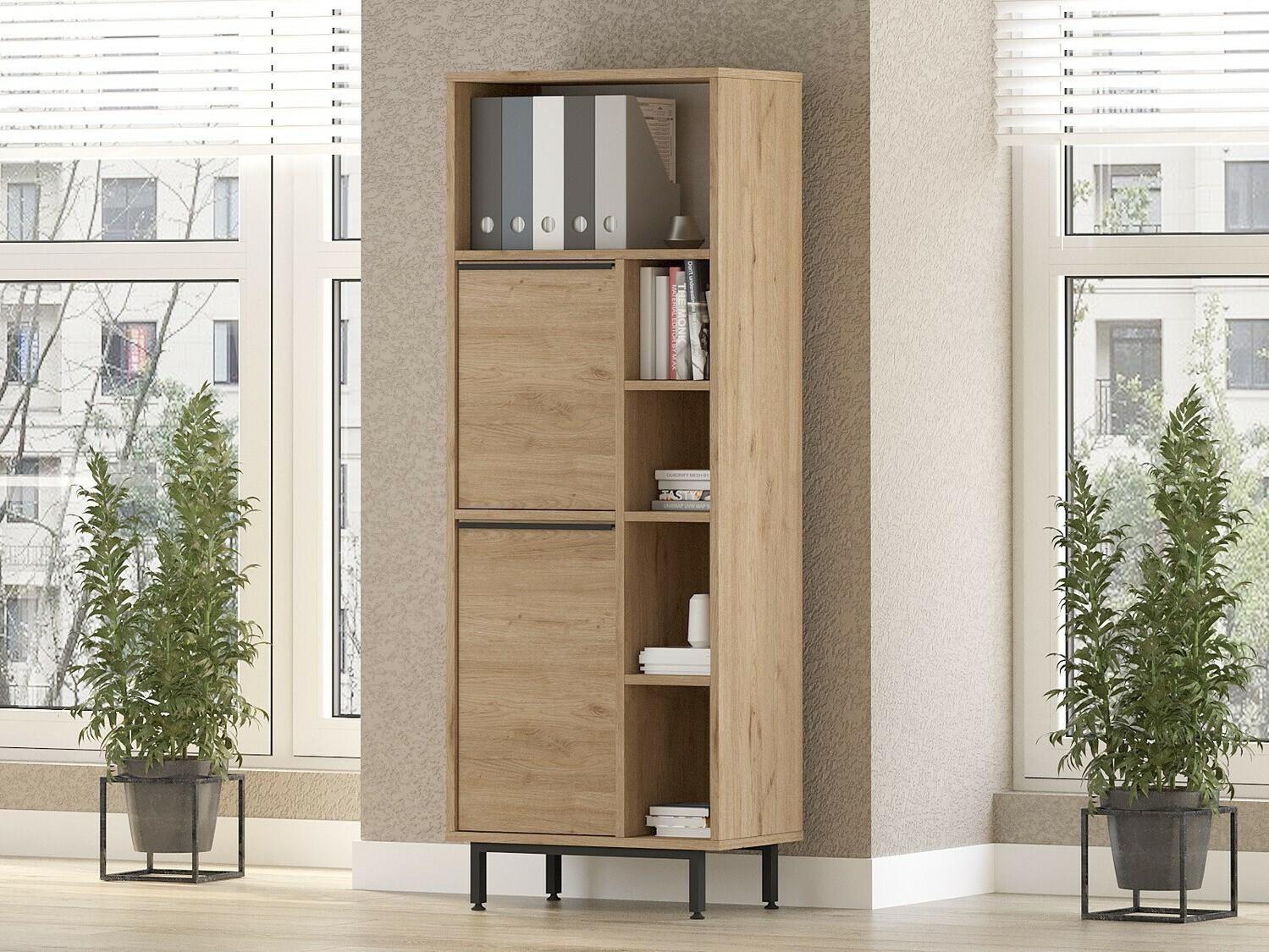 Könyvespolc Fertore 109 (Dió)