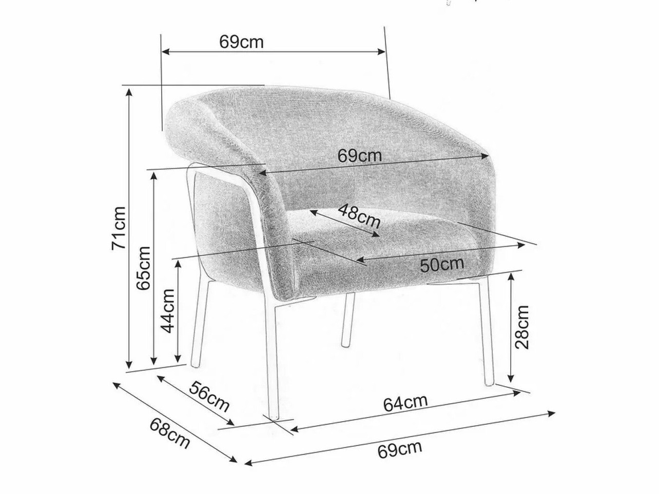 Fotel Detroit 102 (Szürke)