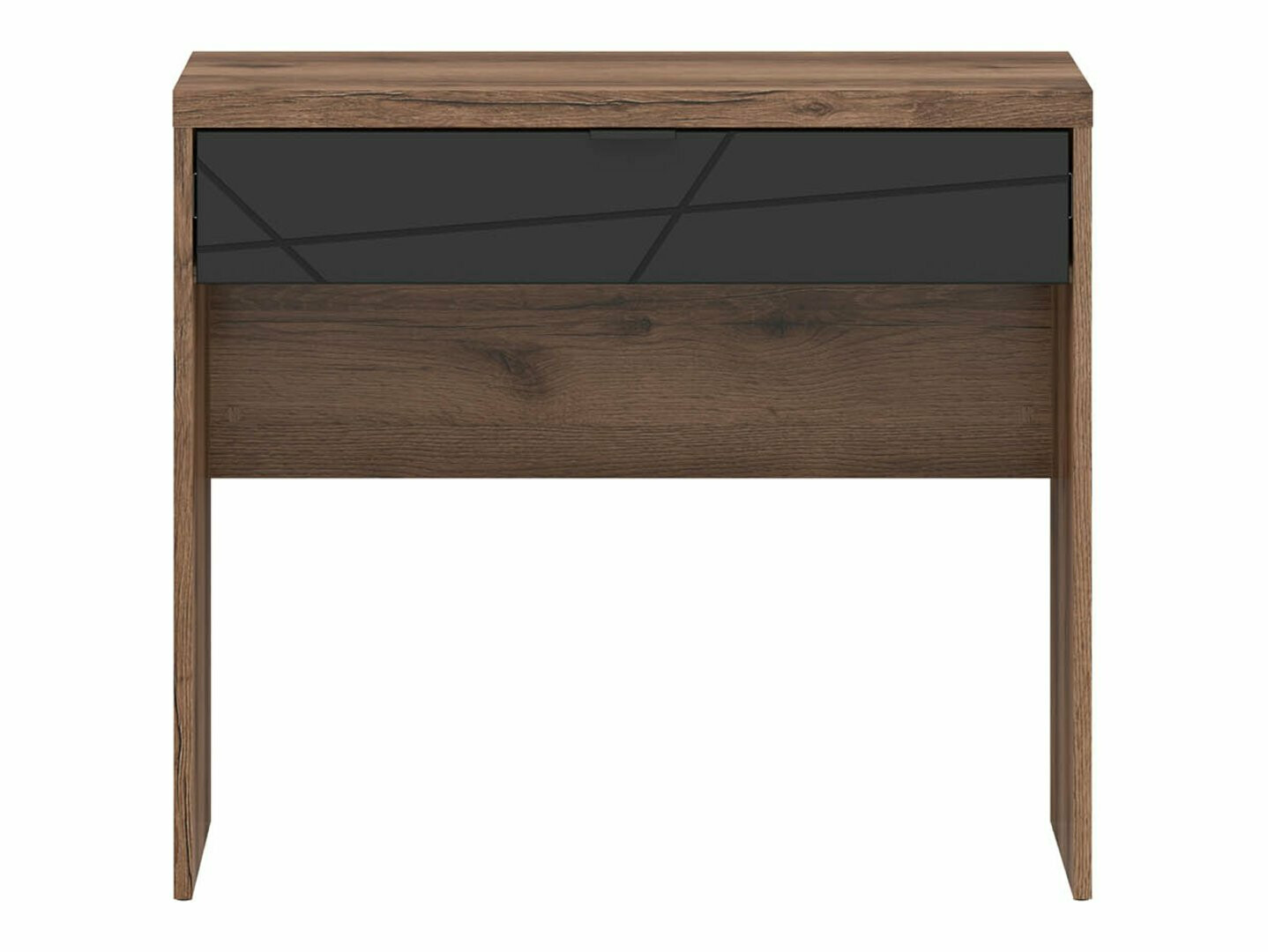 Íróasztal Fivale 121 (Sötét delanói tölgy + Matt fekete)