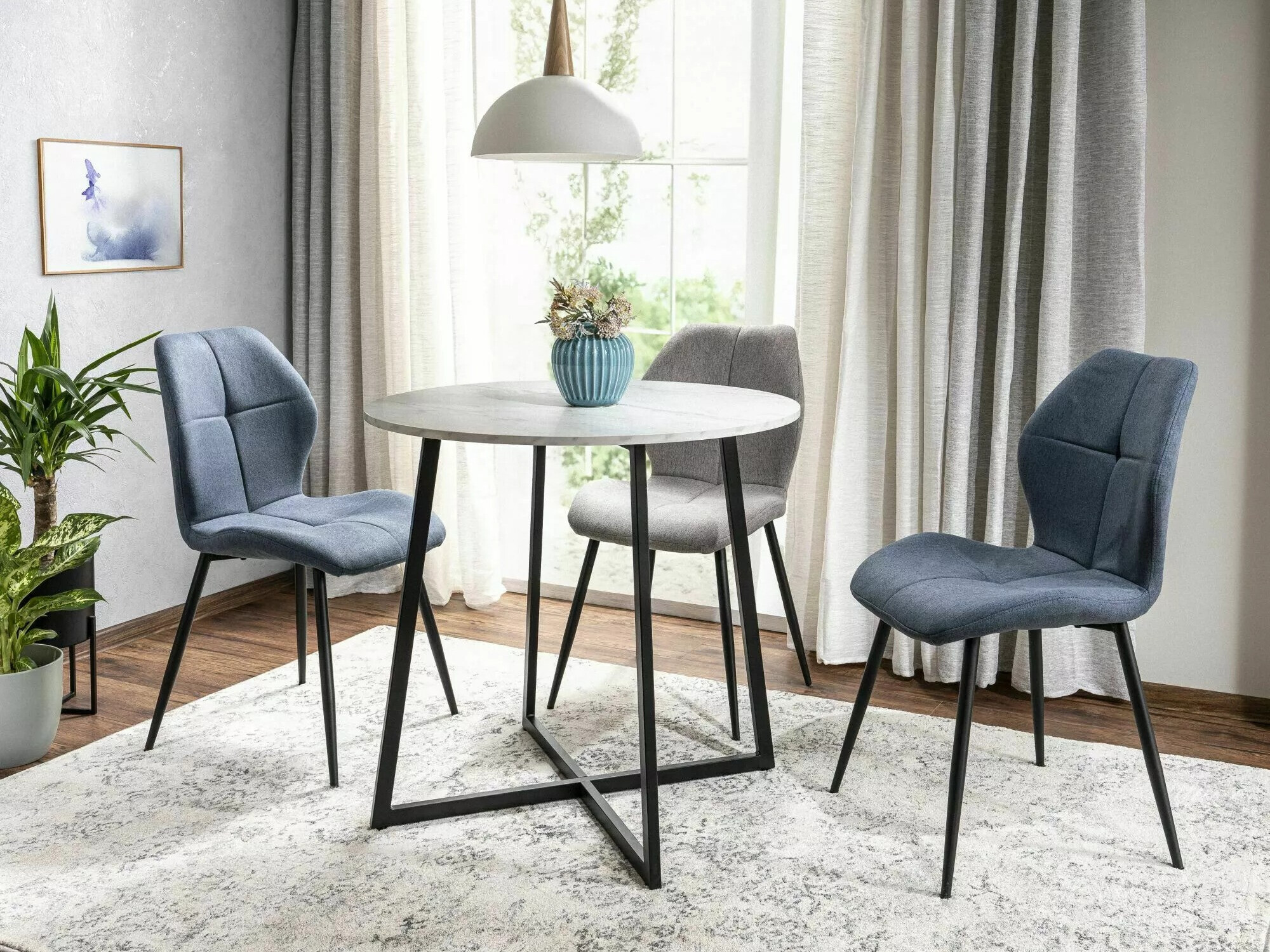 Asztal Detroit 131 (Fehér márvány)