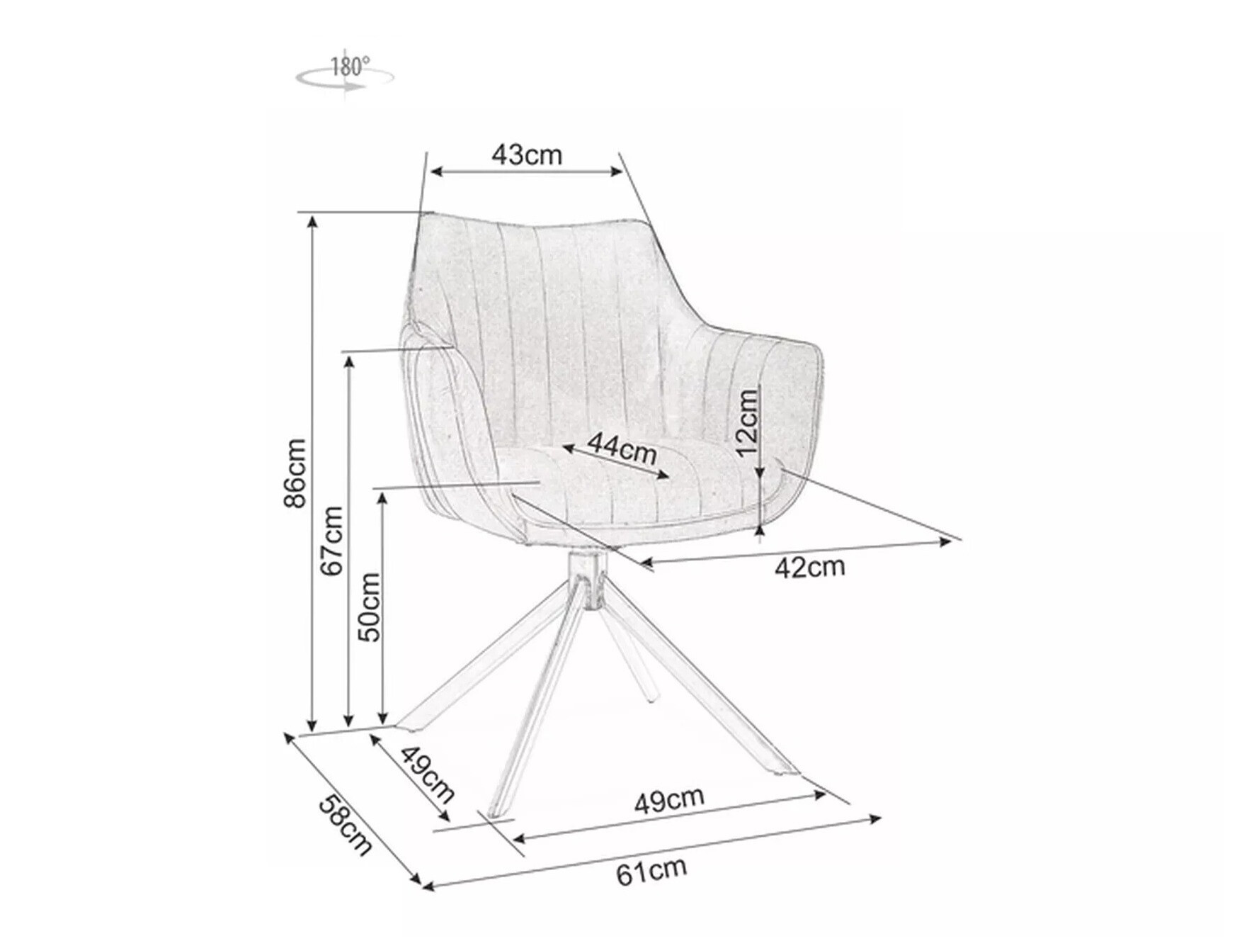 Szék Detroit 134 (Narancs)