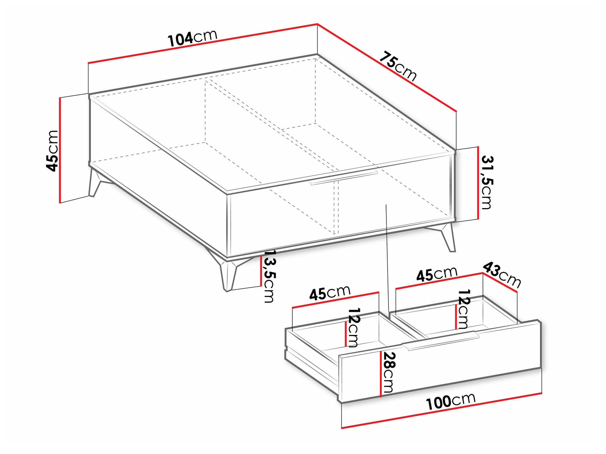 Dohányzóasztal Comfivo Citrus