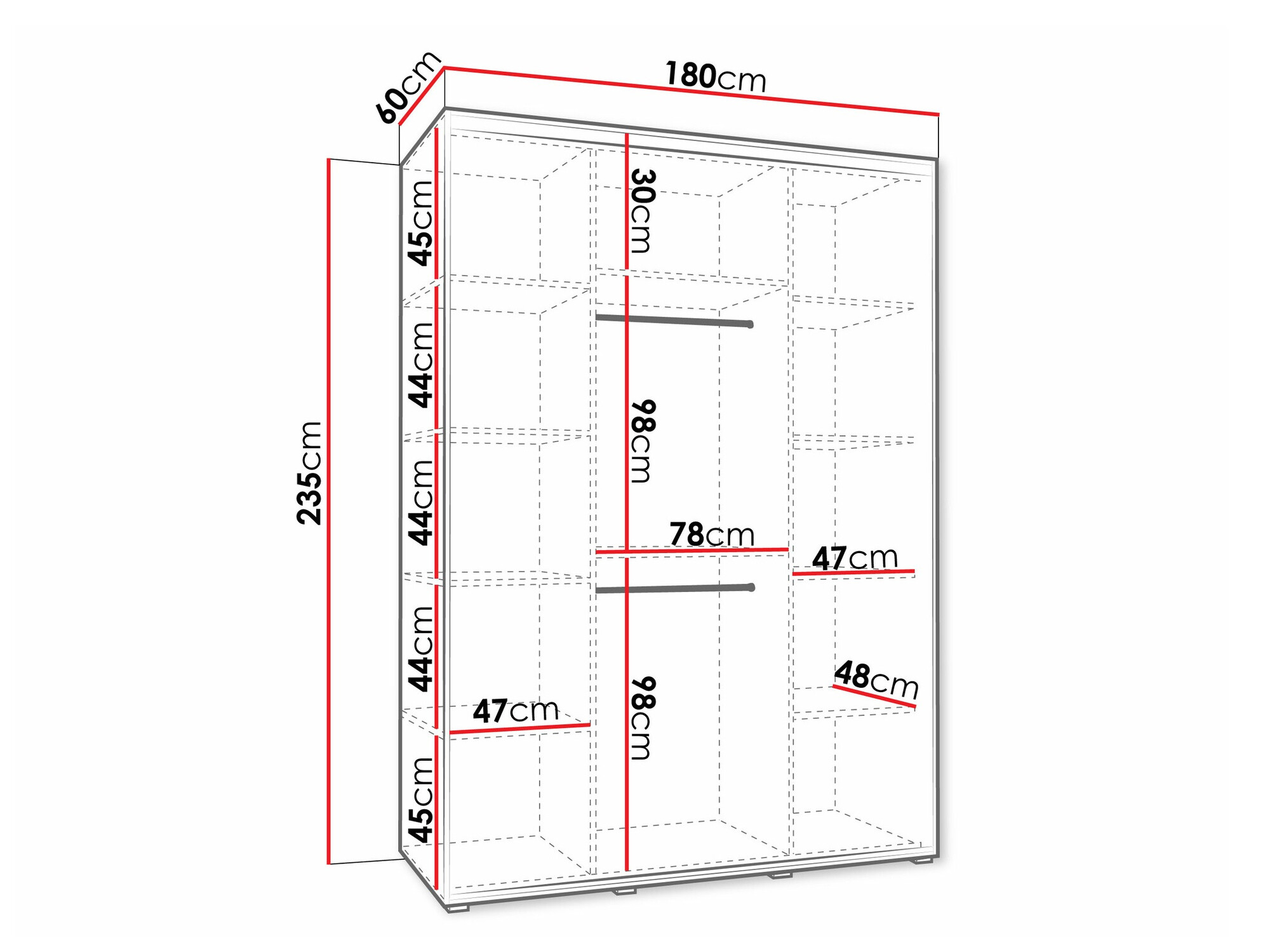 Gardróbszekrény Hartford 493