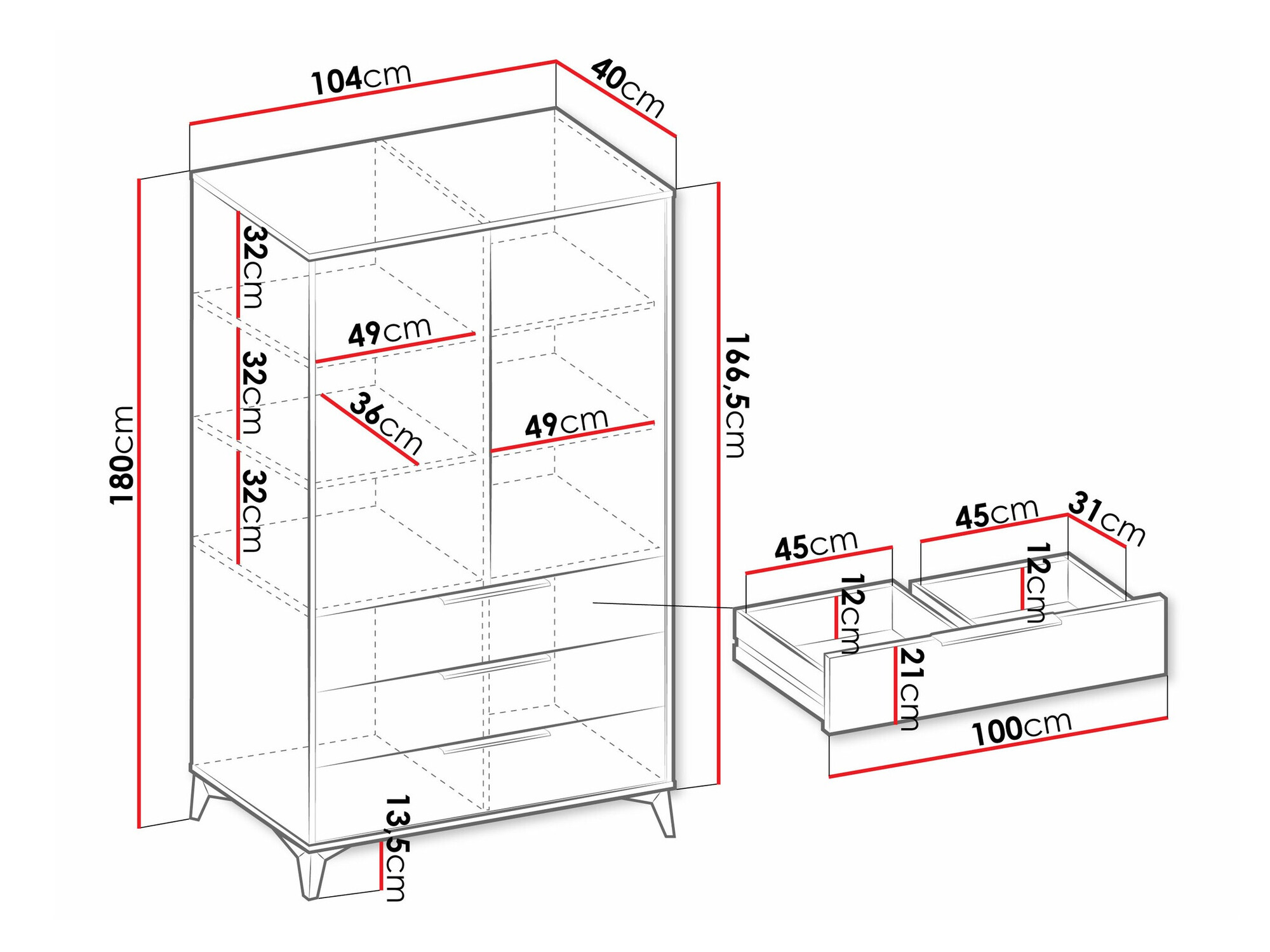 Könyvespolc Comfivo Citrus I