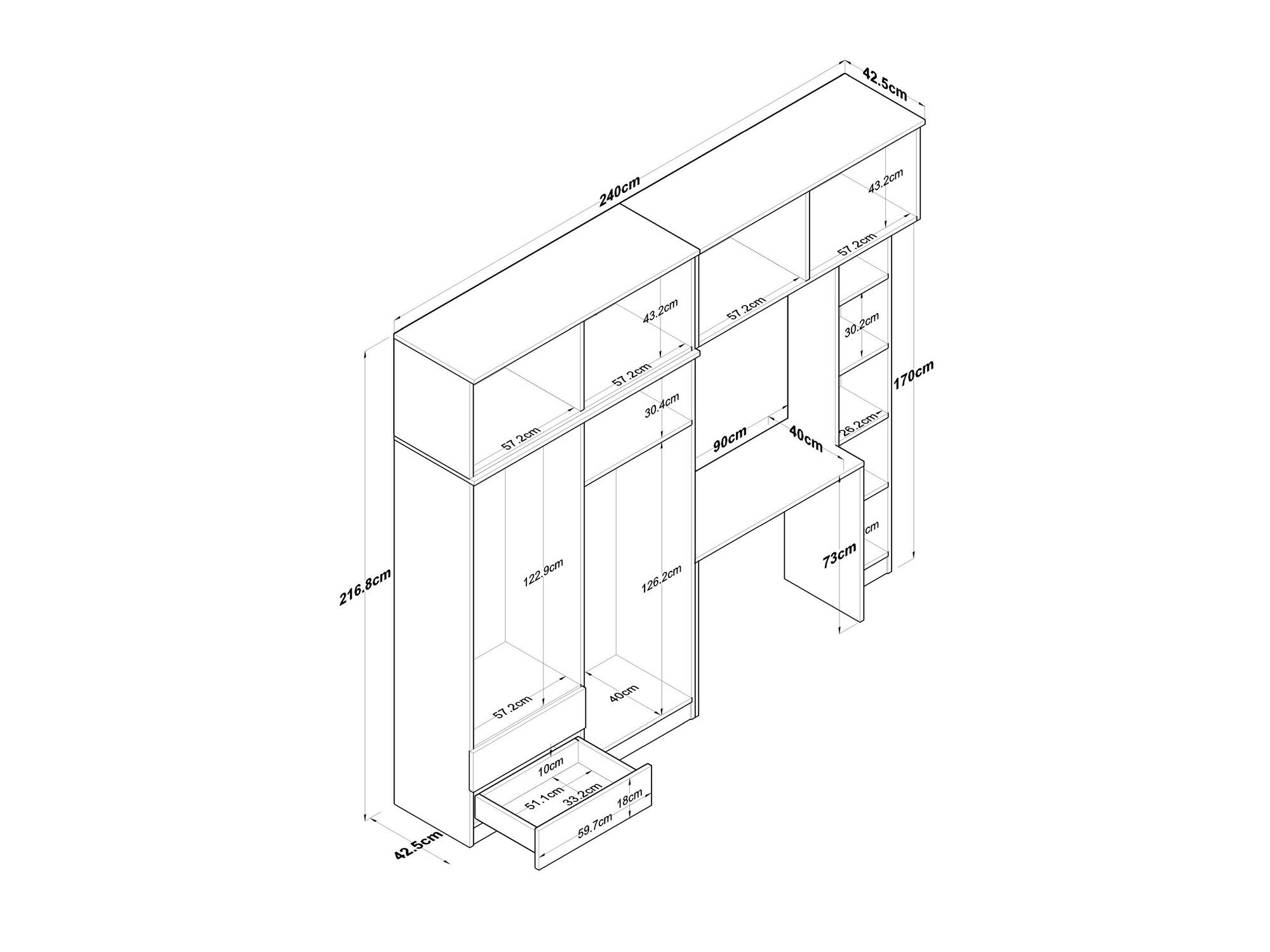 Gyerekszoba garnitúra Camlare 108