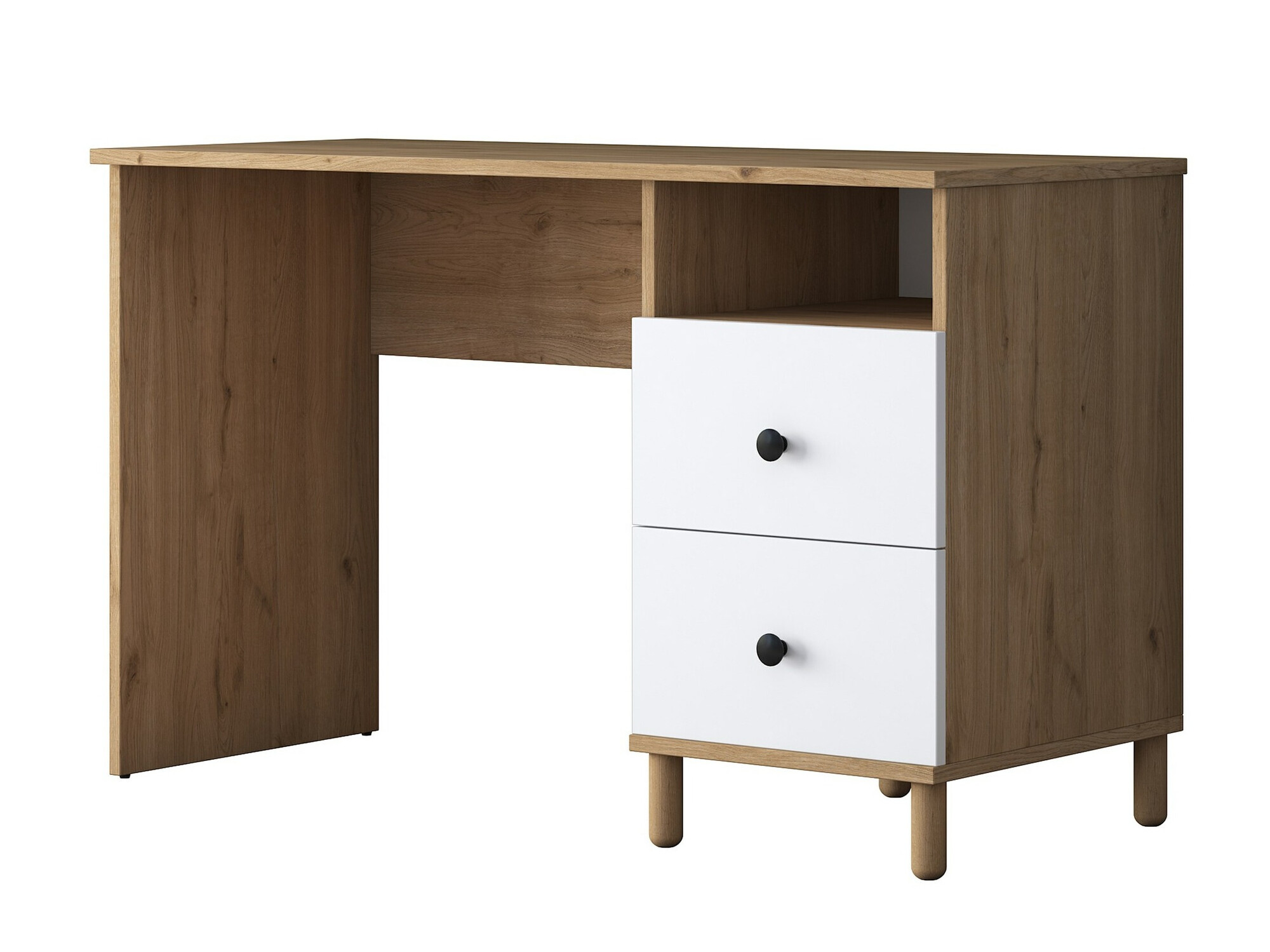 Íróasztal Catdelu 102 (Dió + Fehér)