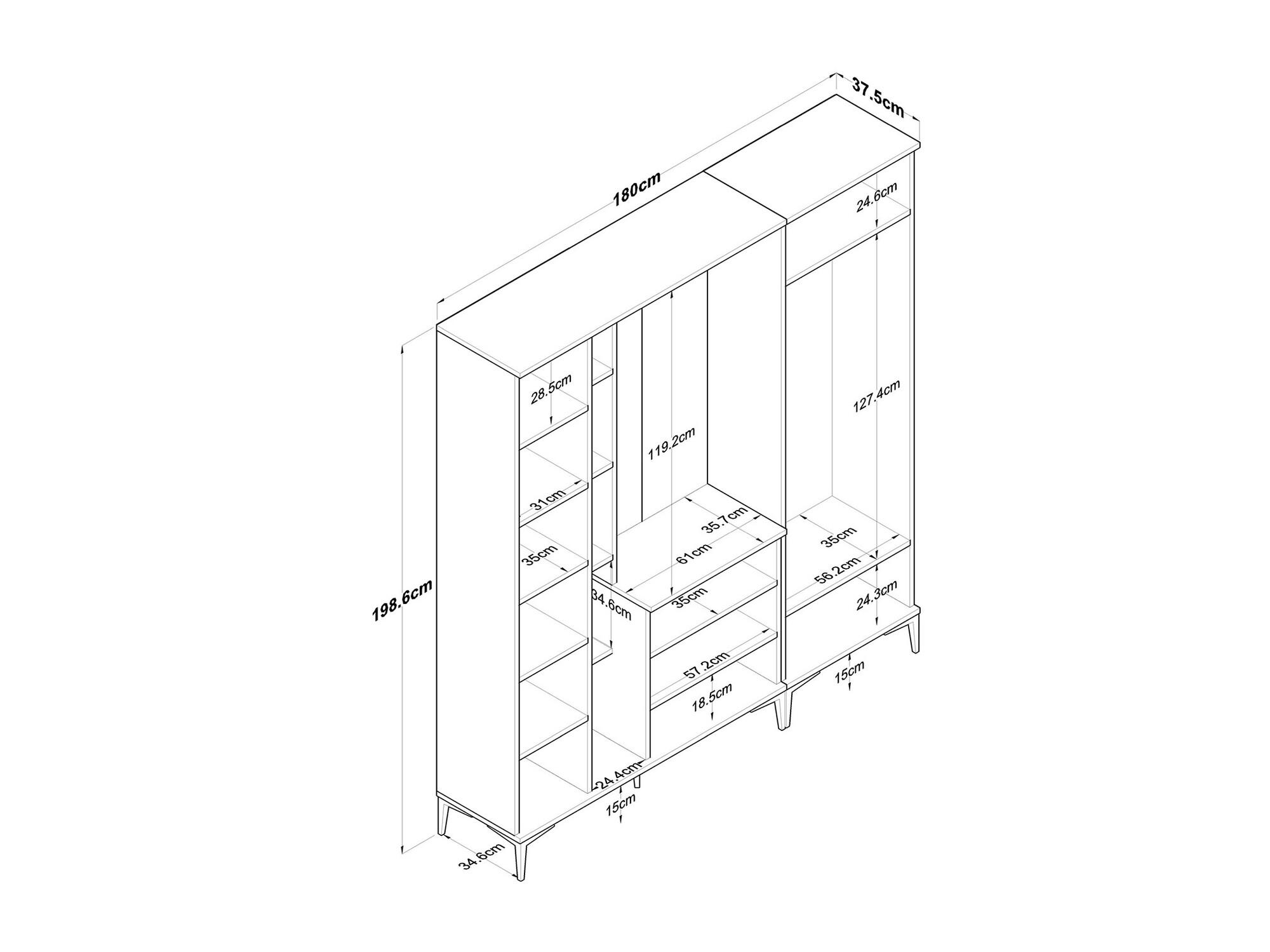 Előszoba garnitúra Catevara 107