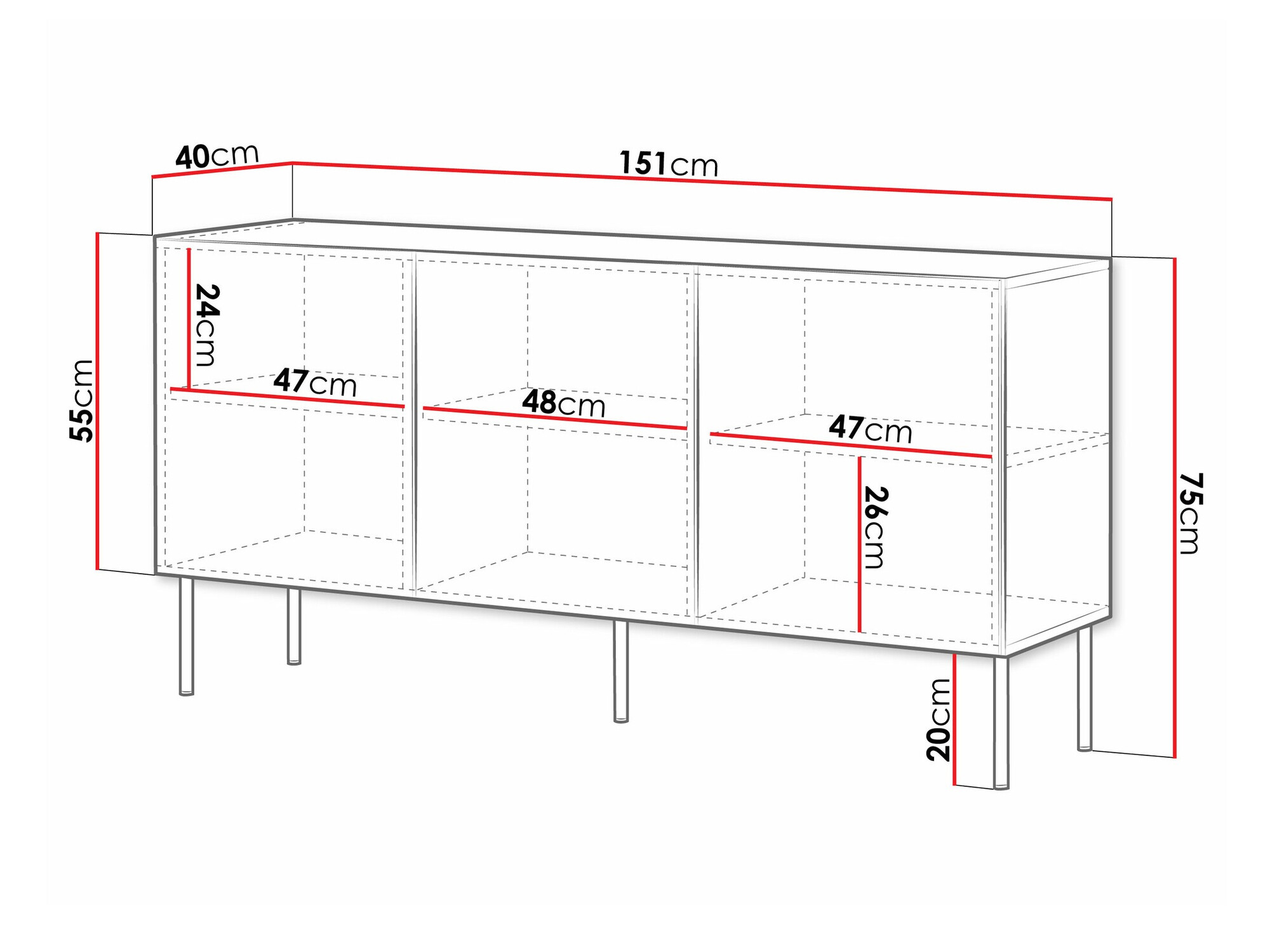 Szekrény Monciru 100 (Fehér)