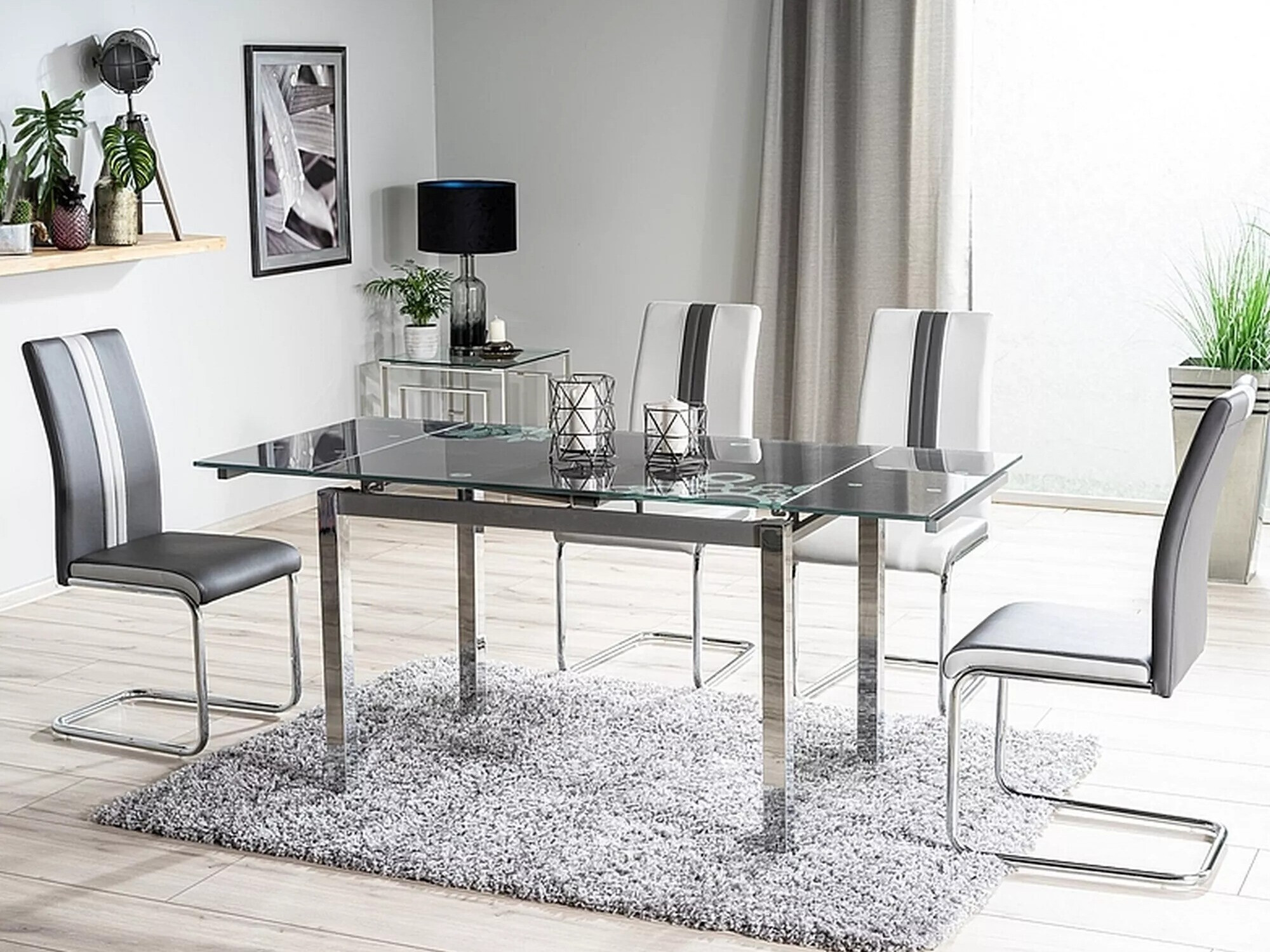 Asztal Detroit 169 (Fekete)