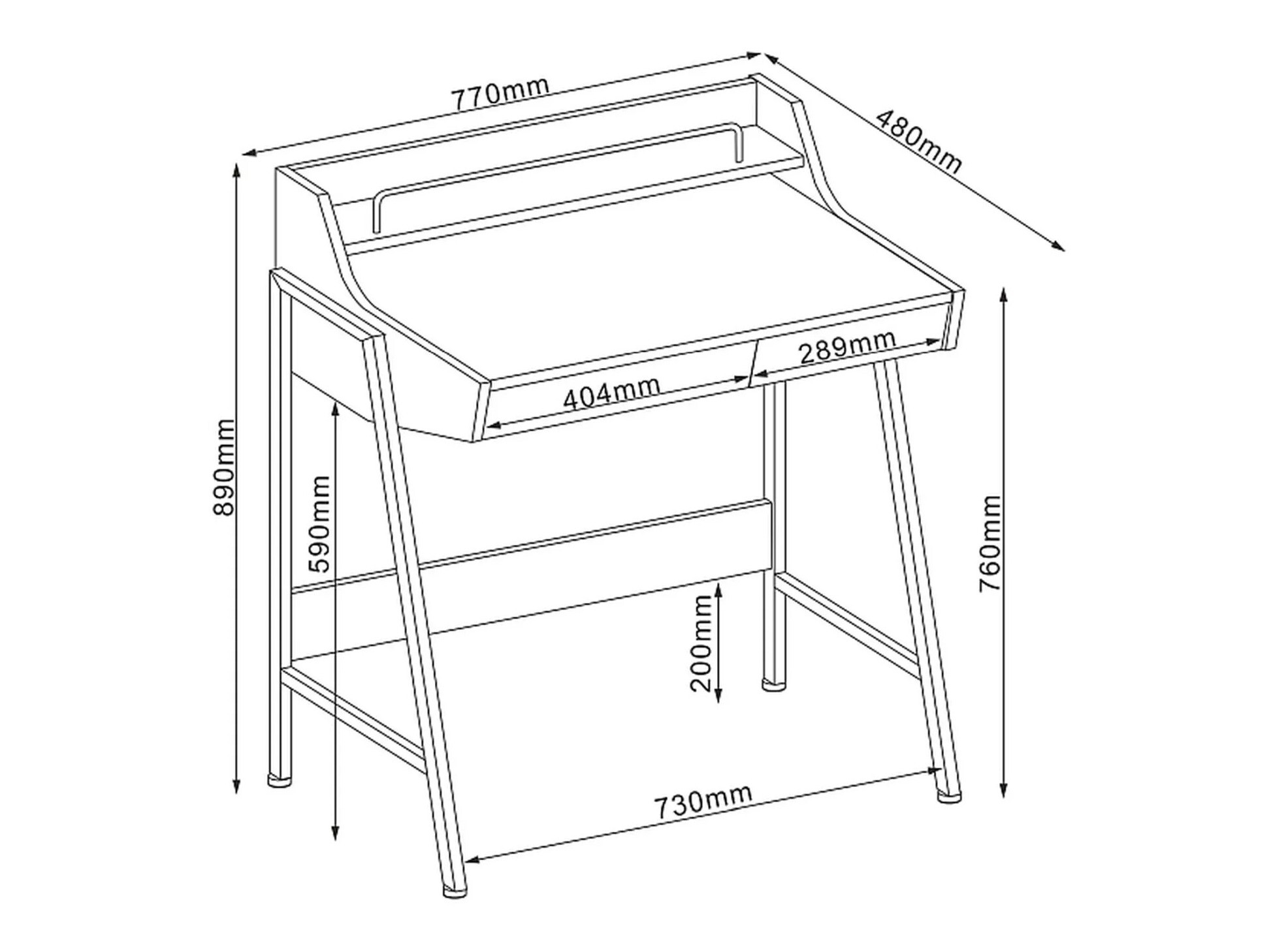 Íróasztal Detroit 213