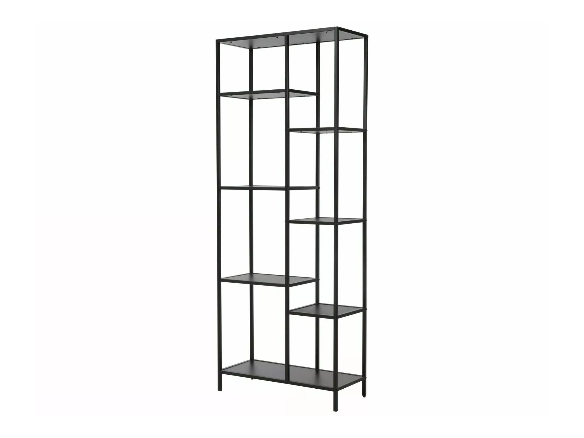 Könyvespolc Detroit 165 (Fekete)